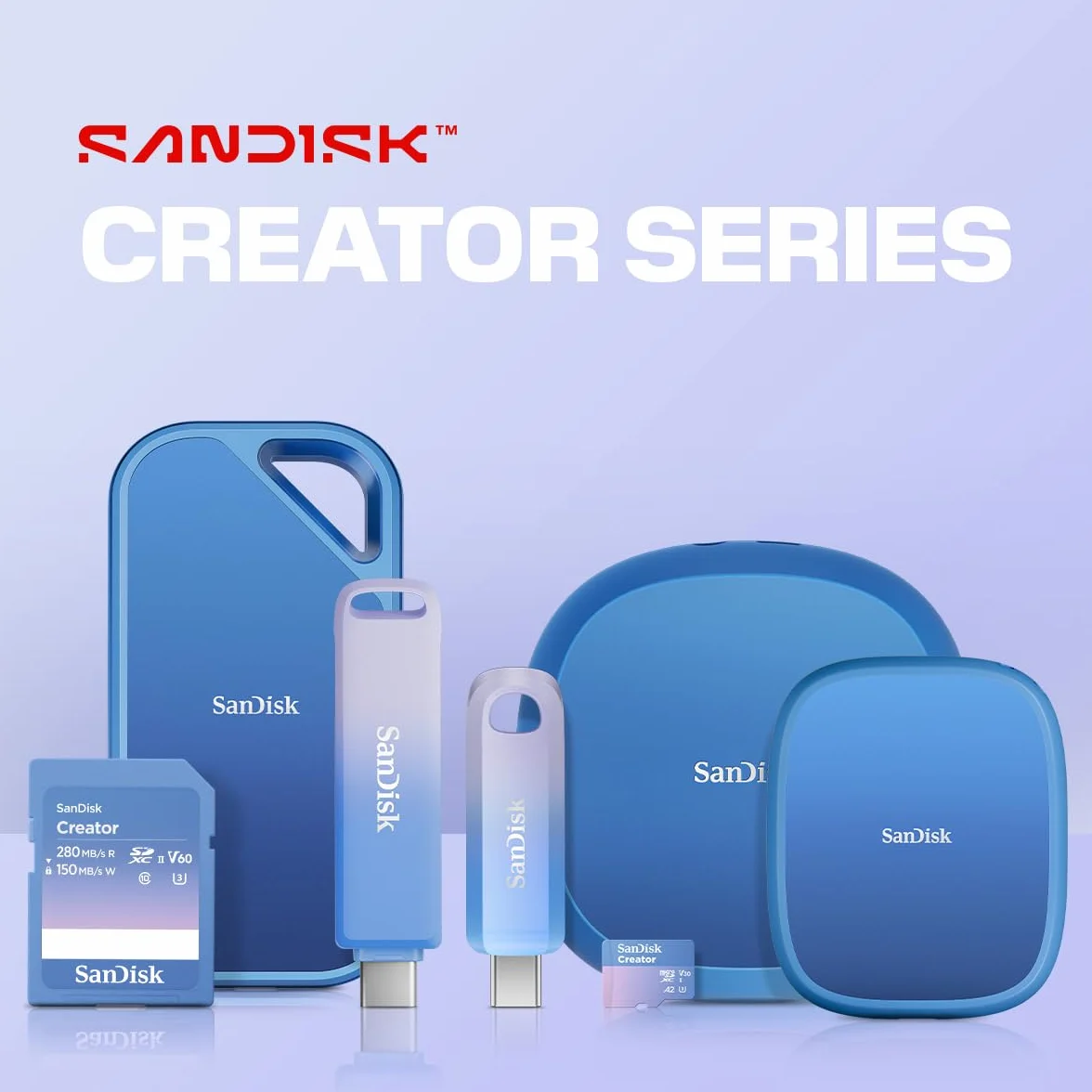 SanDisk Creator Dysk SSD do telefonu 1 TB, kompatybilny z MagSafe, prędkość odczytu do 1000 MB/s