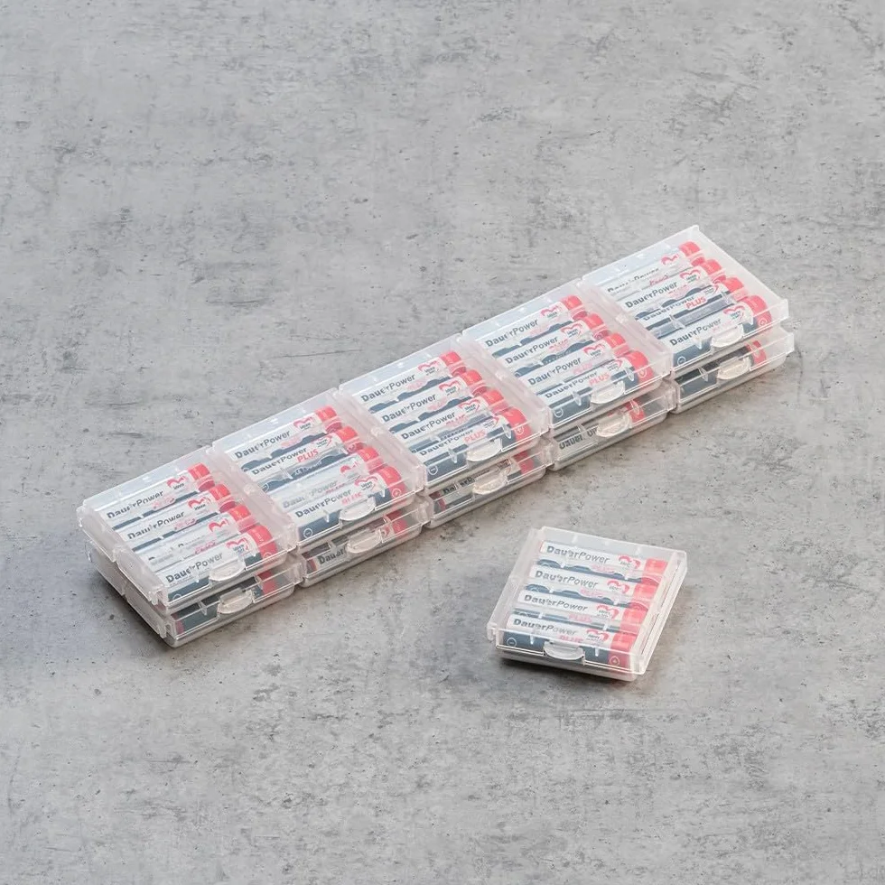 Ideen mit Herz Pudełka do przechowywania baterii i akumulatorów 6,6 x 6,1 x 1,8 cm 12 sztuk