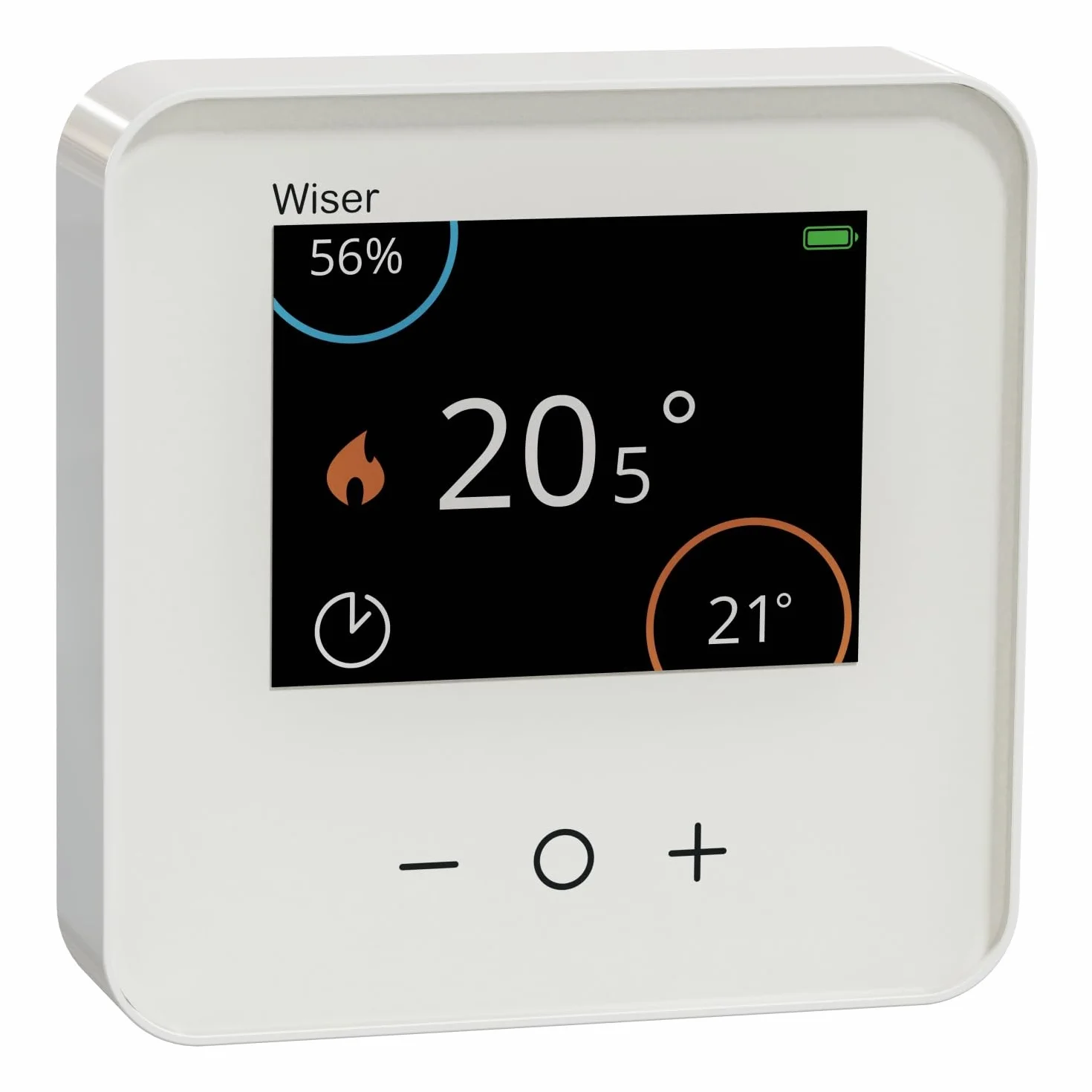 Schneider Electric Wiser połączony termostat pokojowy Zigbee 2,4GHz 76x76x25 mm Biały CCTFR6400