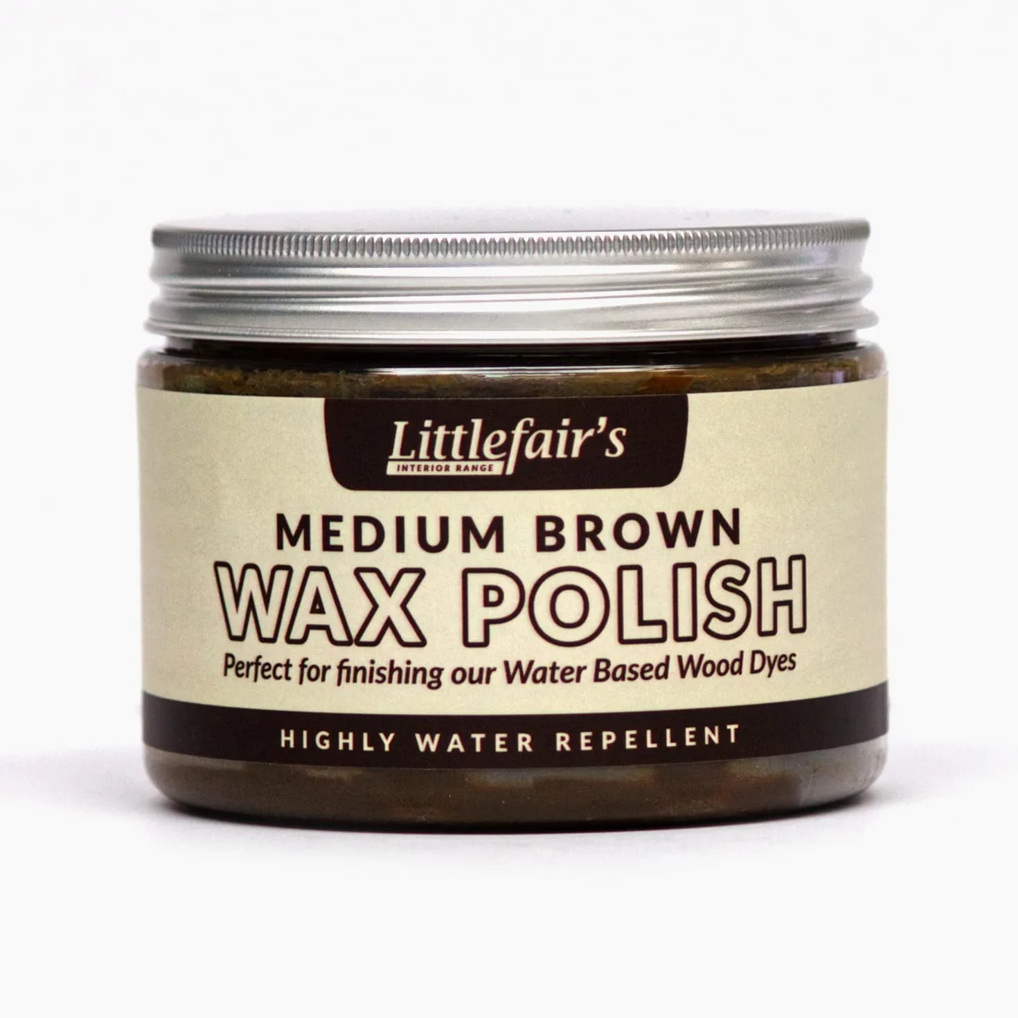 Littlefair's Lakier woskowy (500 ml, średni brąz) idealny do wykańczania barwnika na bazie wody
