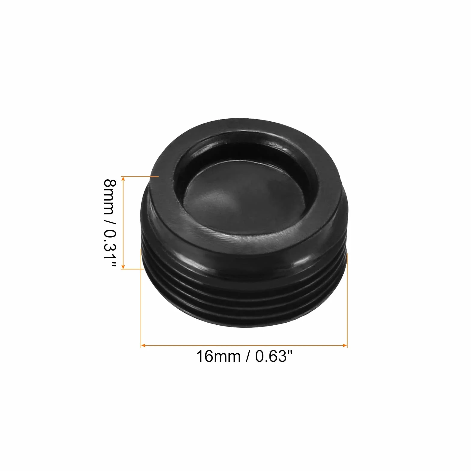 Węgiel szczotki uchwyt nakładki plastikowe pokrywy [do szczotek silnikowych] - 16 mm AD/2 szt