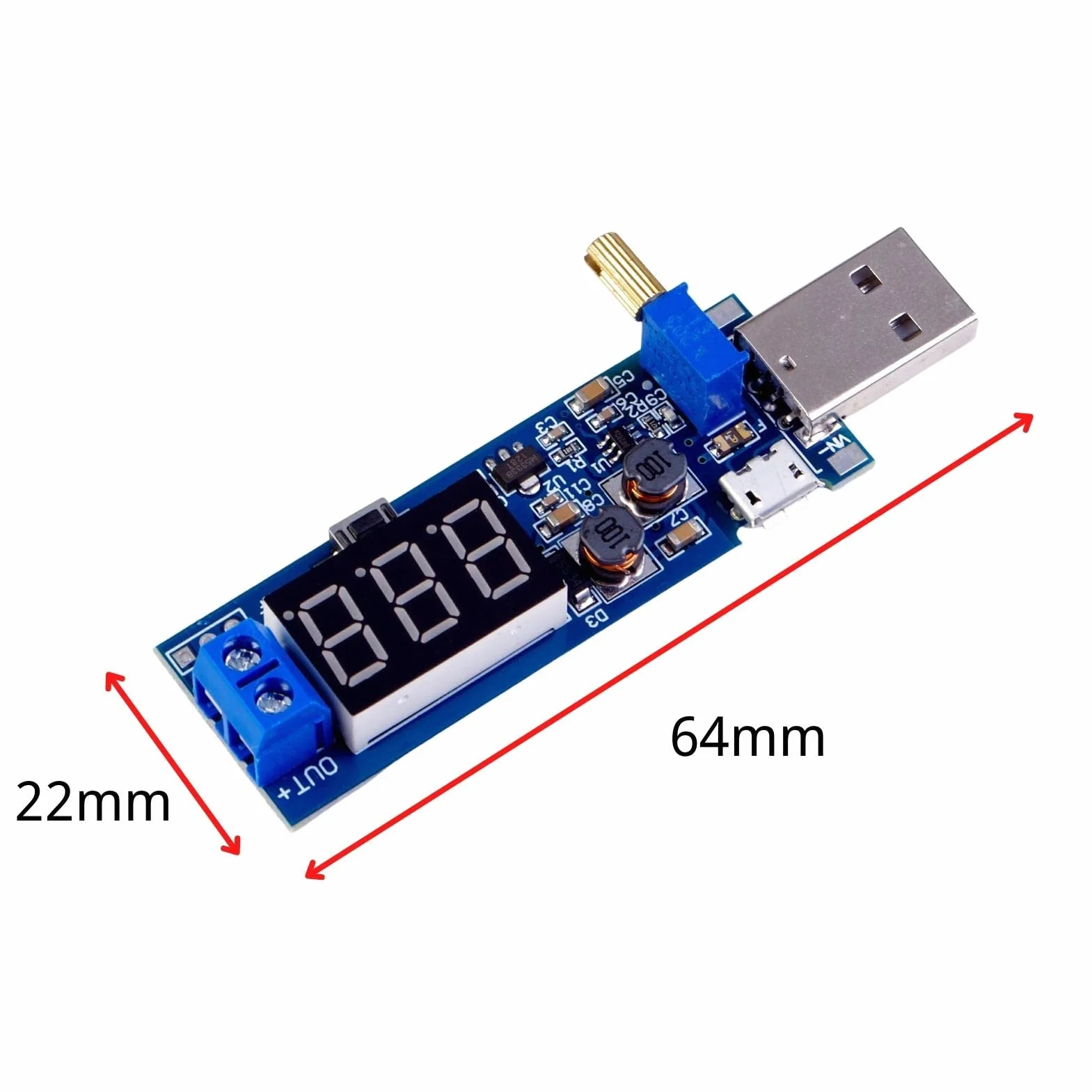 LAOMAO Moduł zasilania DC DC Step Up Down USB 5V do 3,3 V/12 V Regulowany konwerter Boost Buck