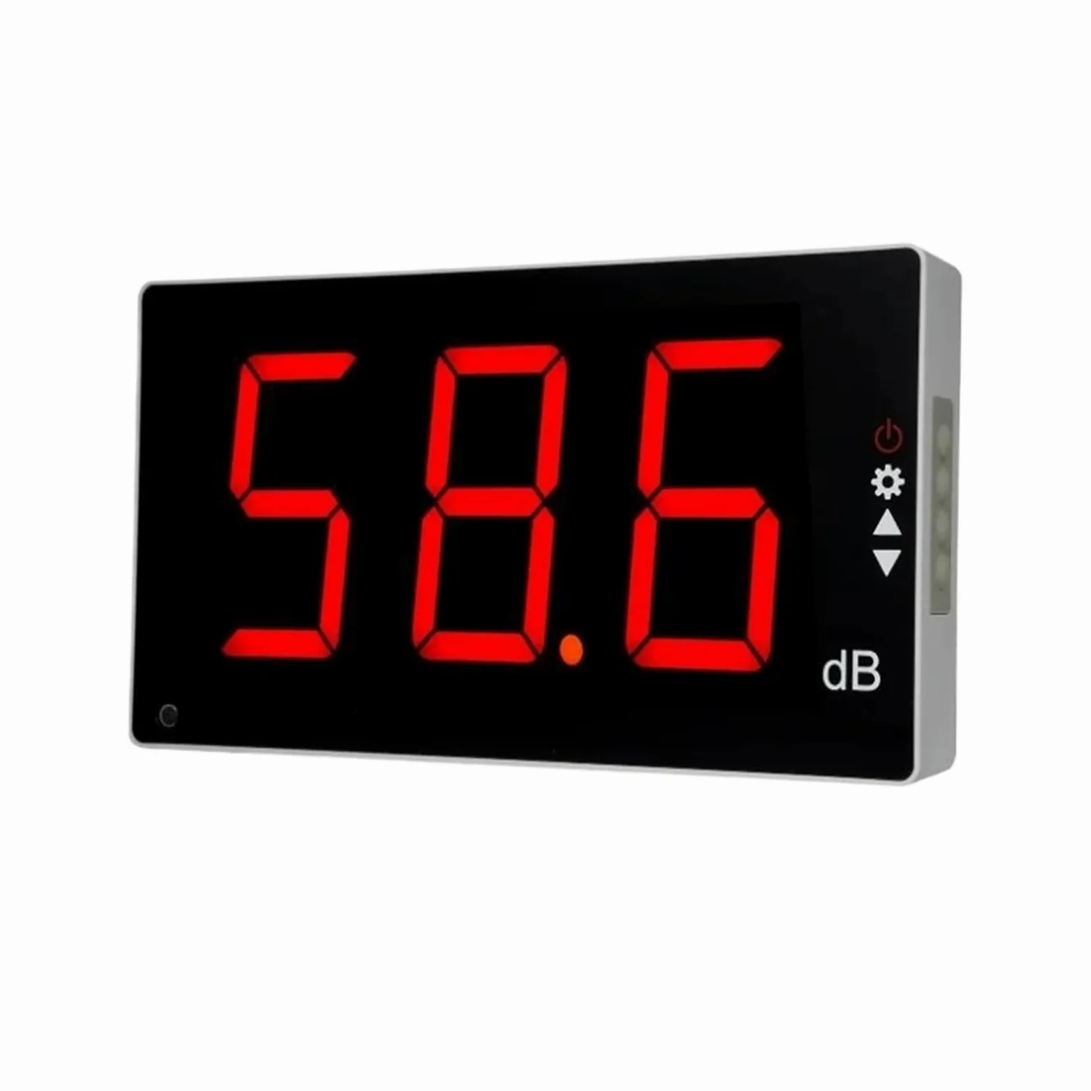 Cyfrowy miernik poziomu dźwięku, decybel, miernik Miernik poziomu dźwięku LCD do montażu na ścianie cyfrowy miernik hałasu decybeli Tester monitorowania poziom hałasu przyrząd do pomiaru 30-130dB dla