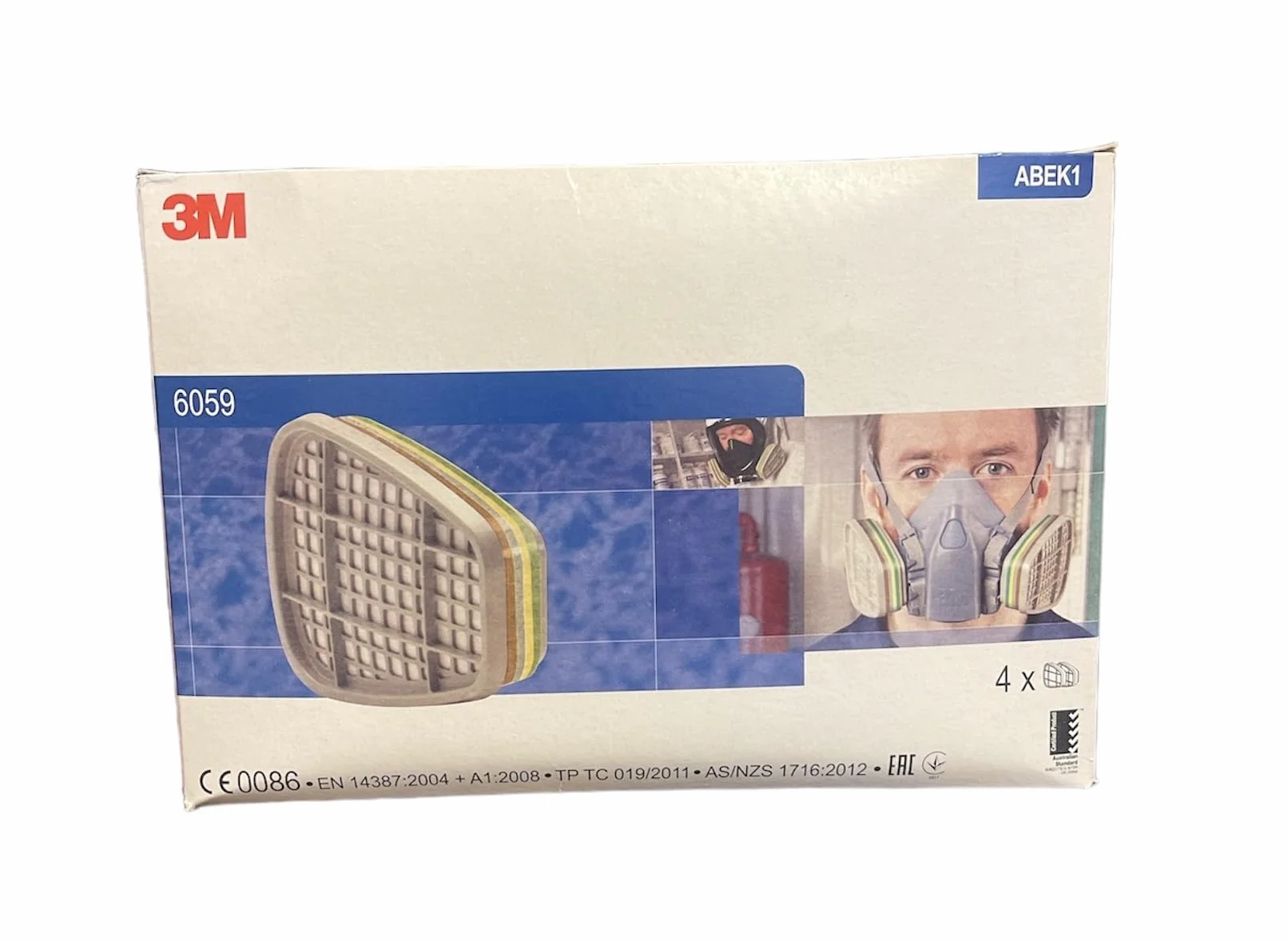 3M™ 6059 Filtr oparów ABEK1 do serii 6000 i 6500, 8 sztuk