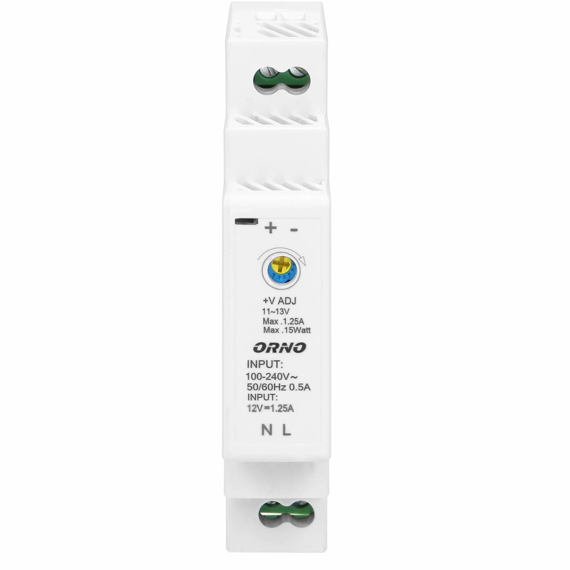 ORNO PSU-1642 zasilacz do szyny DIN DIN 12VDC, 1,25 A, 15 W (1 moduł)