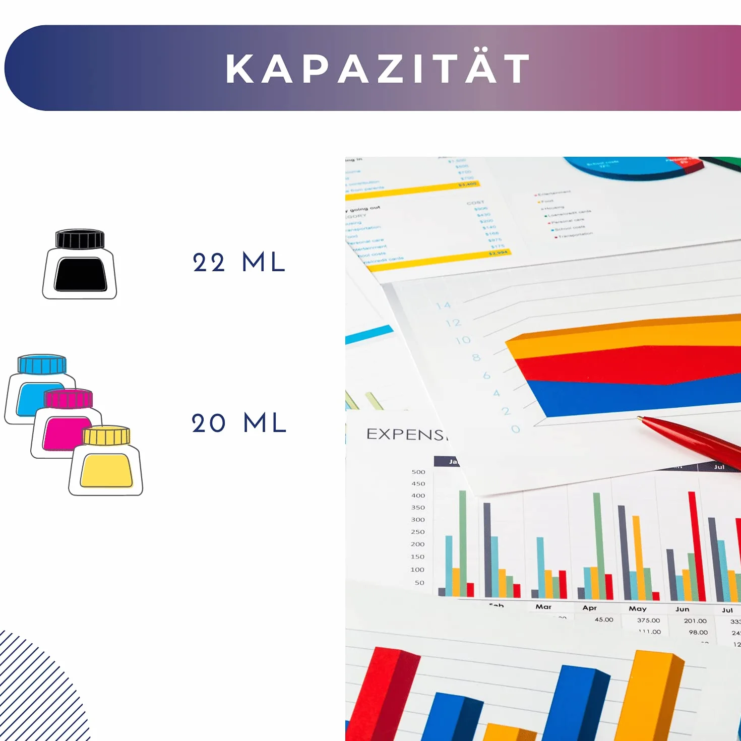 Tusz zamiennik HP 304 304XL do HP Envy 5020 Deskjet 2620 2630 3720 3730 (Zestaw Czarny + Kolor)