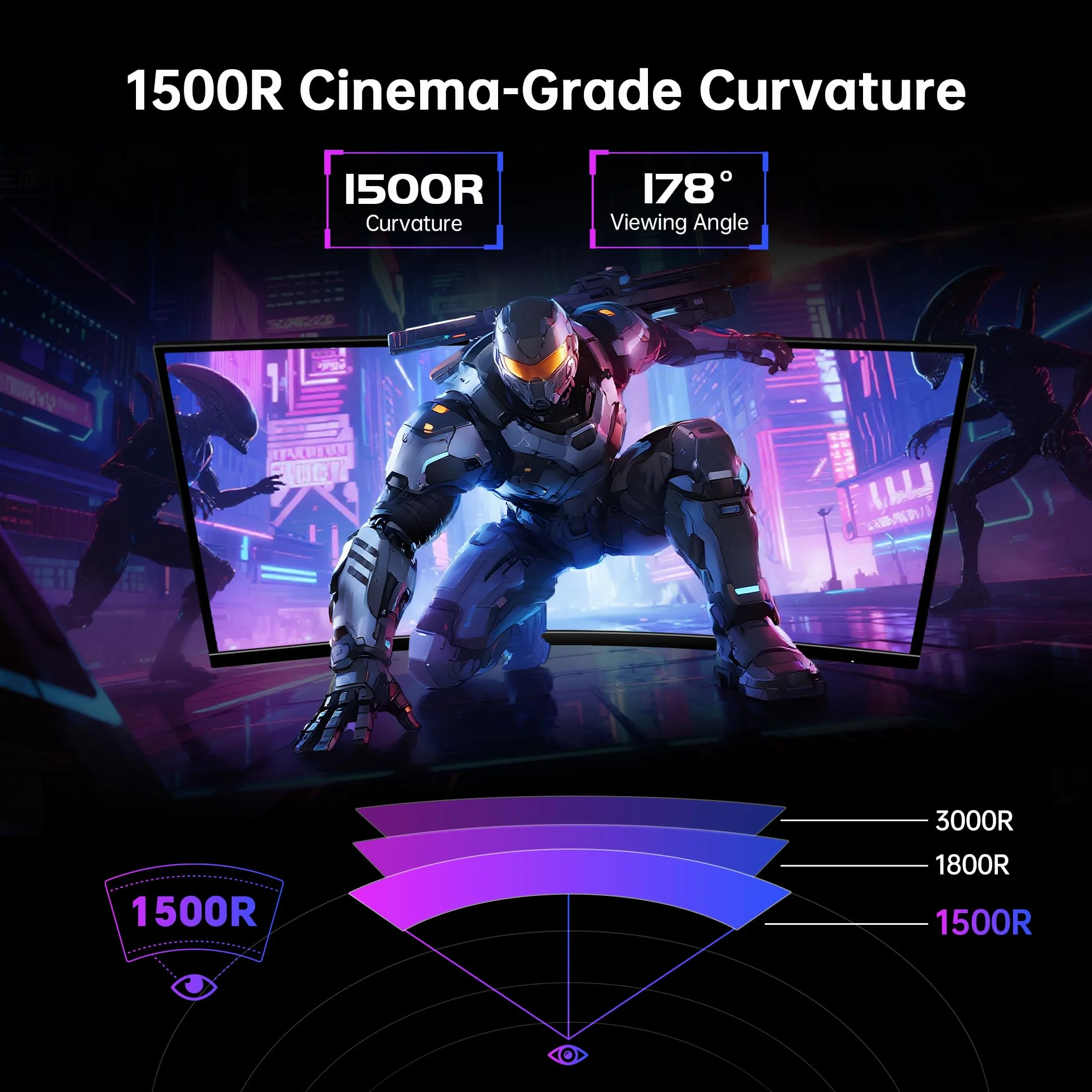 KTC H34S18S 34 cali UWQHD 180Hz monitor gamingowy VA 21:9 1500R 1ms MPRT HDR 10 G-Sync FreeSync