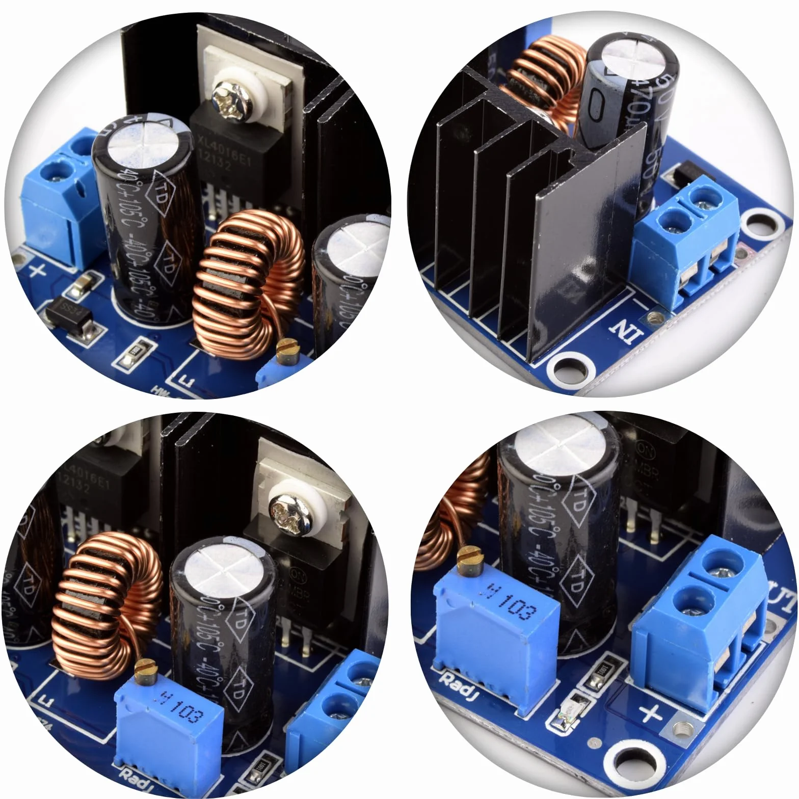 DC-DC Step Down Buck Converter 5V 9V 12V 24V 8A Regulator Napięcia Power Supply Module