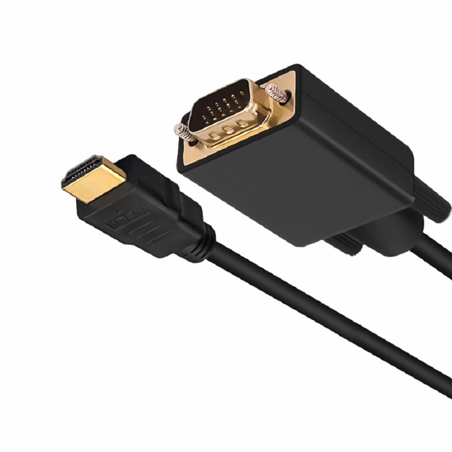 Xinlie Gniazdo HDMI na wtyk VGA 1080p Adapter aktywny HDMI do VGA kabel wideo