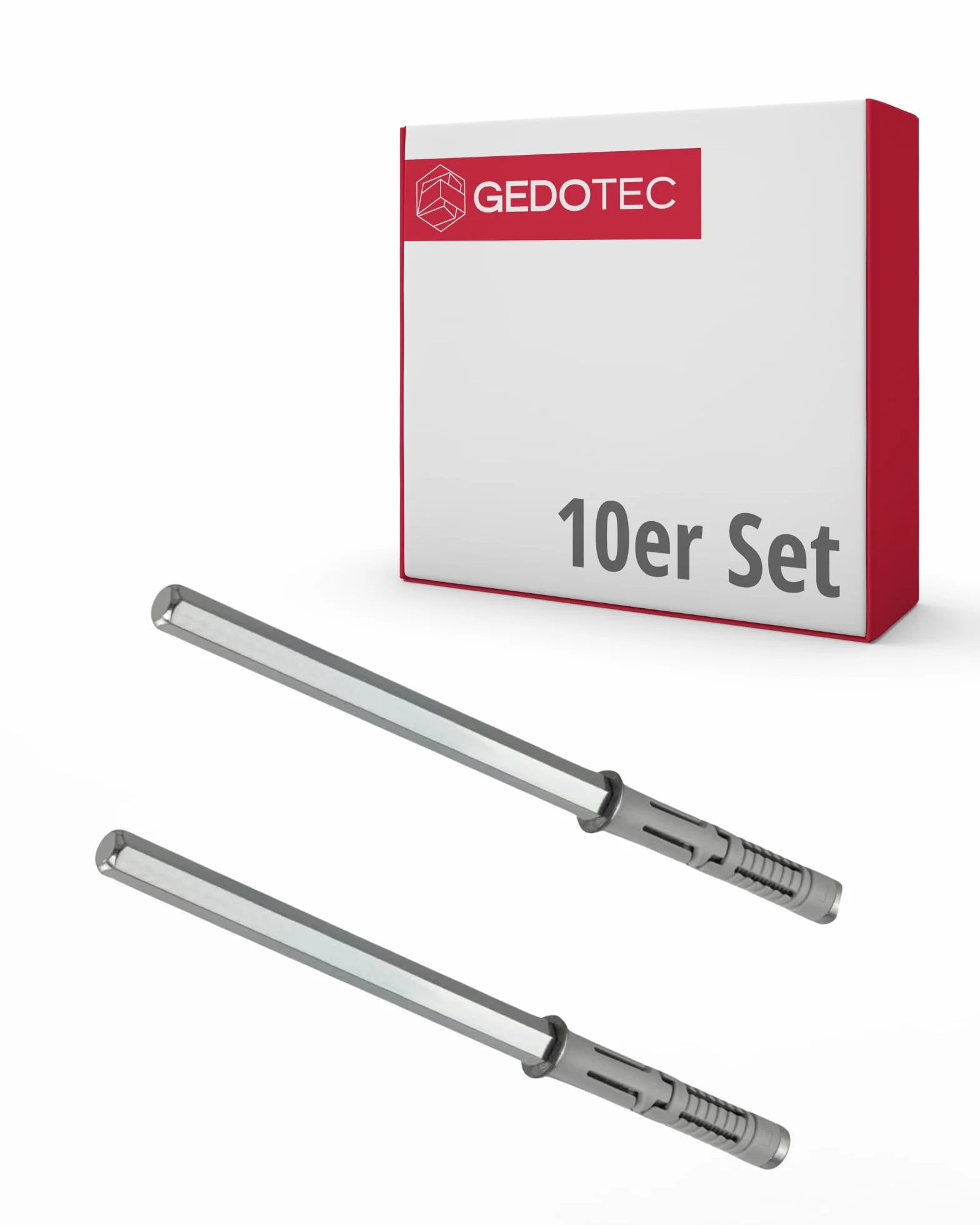 Gedotec Wspornik półkowy niewidoczny – 10 sztuk wsporników regałowych | Titanian Heavy | Uchwyt do regału ściennego Nośność 35 kg na parę | Stalowy wspornik półek do montażu na ścianie | Uchwyt do dużych obciążeń