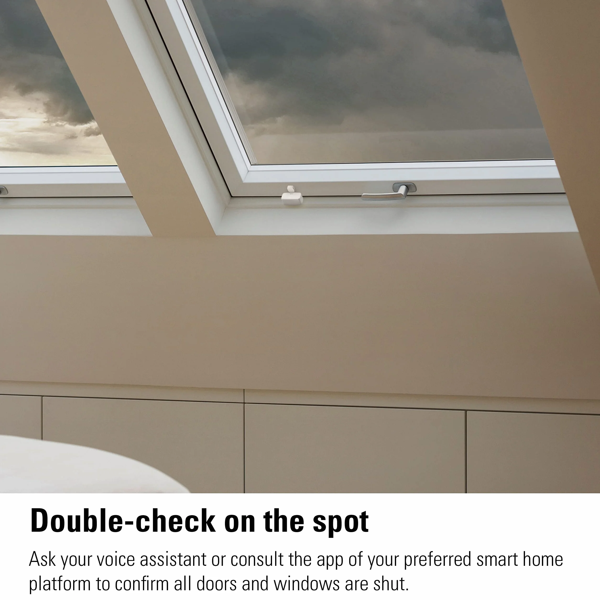 Eve Door & Window - inteligentny czujnik kontaktowy, bezpieczeństwo domu, gotowy na przyszłość z Matter i Thread, kompatybilny z Apple HomeKit, Alexa, Google Home, SmartThings