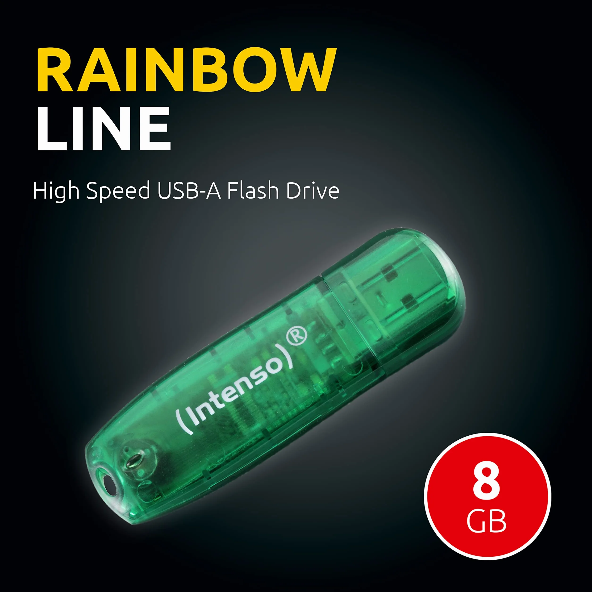 Intenso Rainbow Line 8 GB pamięć USB USB 2.0 Zielony