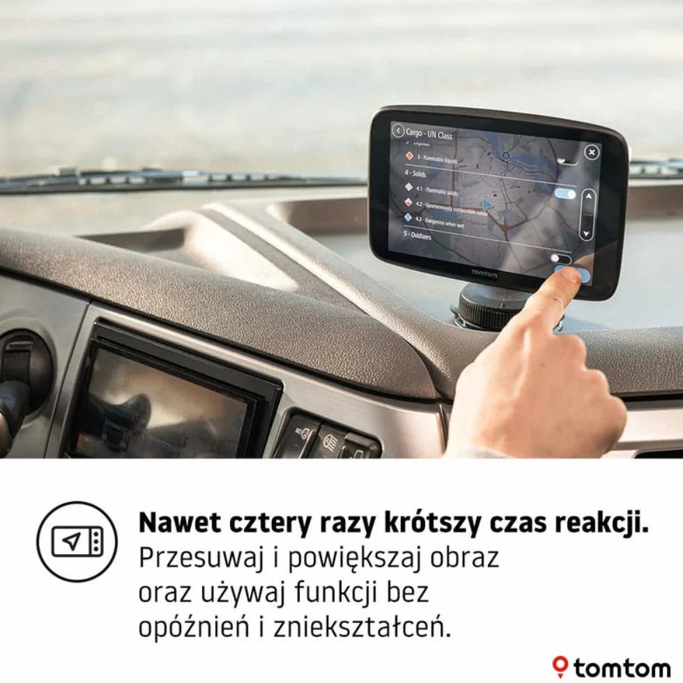 TomTom GO Expert GPS nawigacja 6 cali HD dla ciężarówek z mapami Świata, TomTom Traffic, WiFi