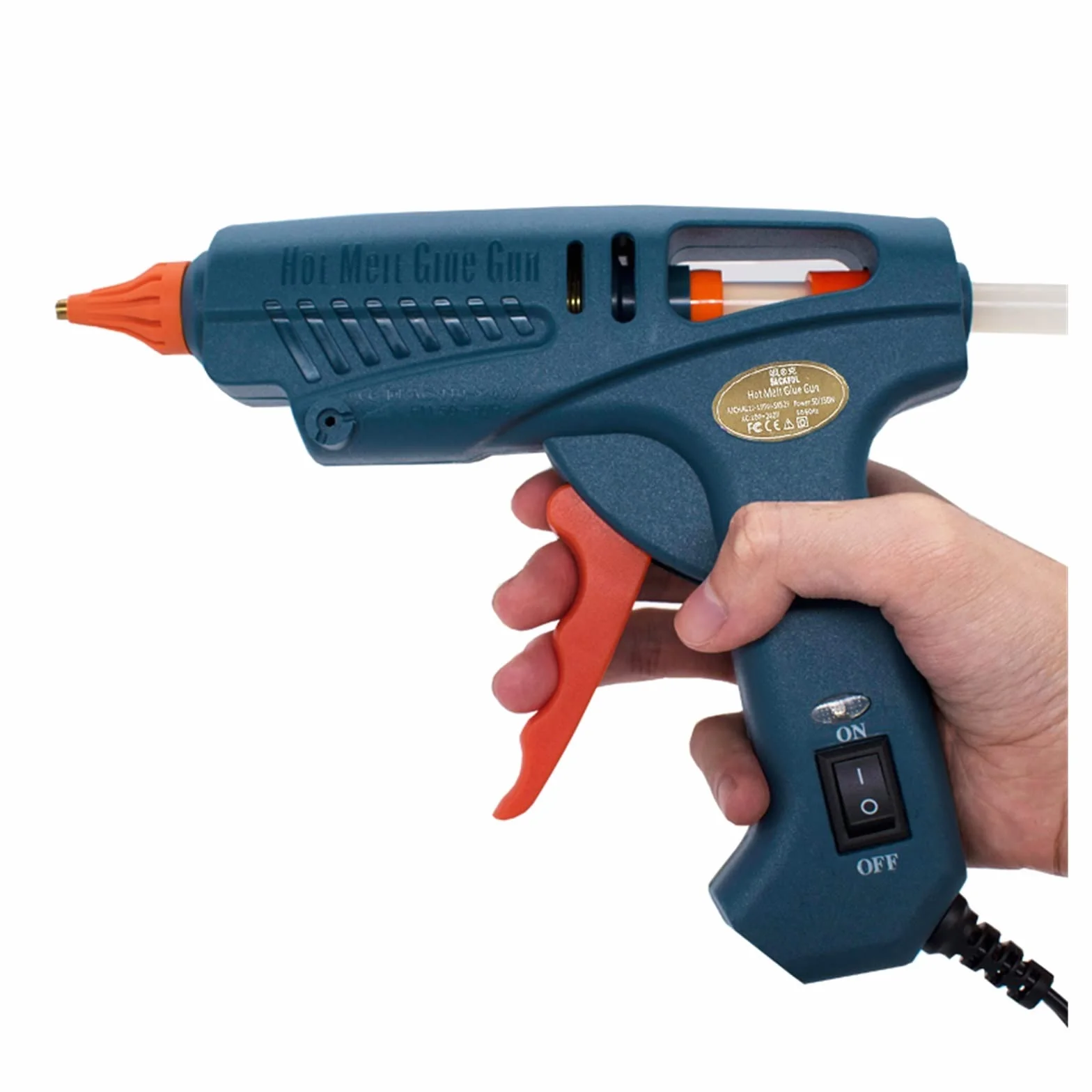 Pistolet na gorący klej, Pistolet do kleju Torba narzędziowa 50W/150W 100W Pistolet do klejenia na gorąco Miedziana dysza do 11mm klej w sztyfcie do domu DIY, prezenty świąteczne, rzemiosło(Set C,TYPE