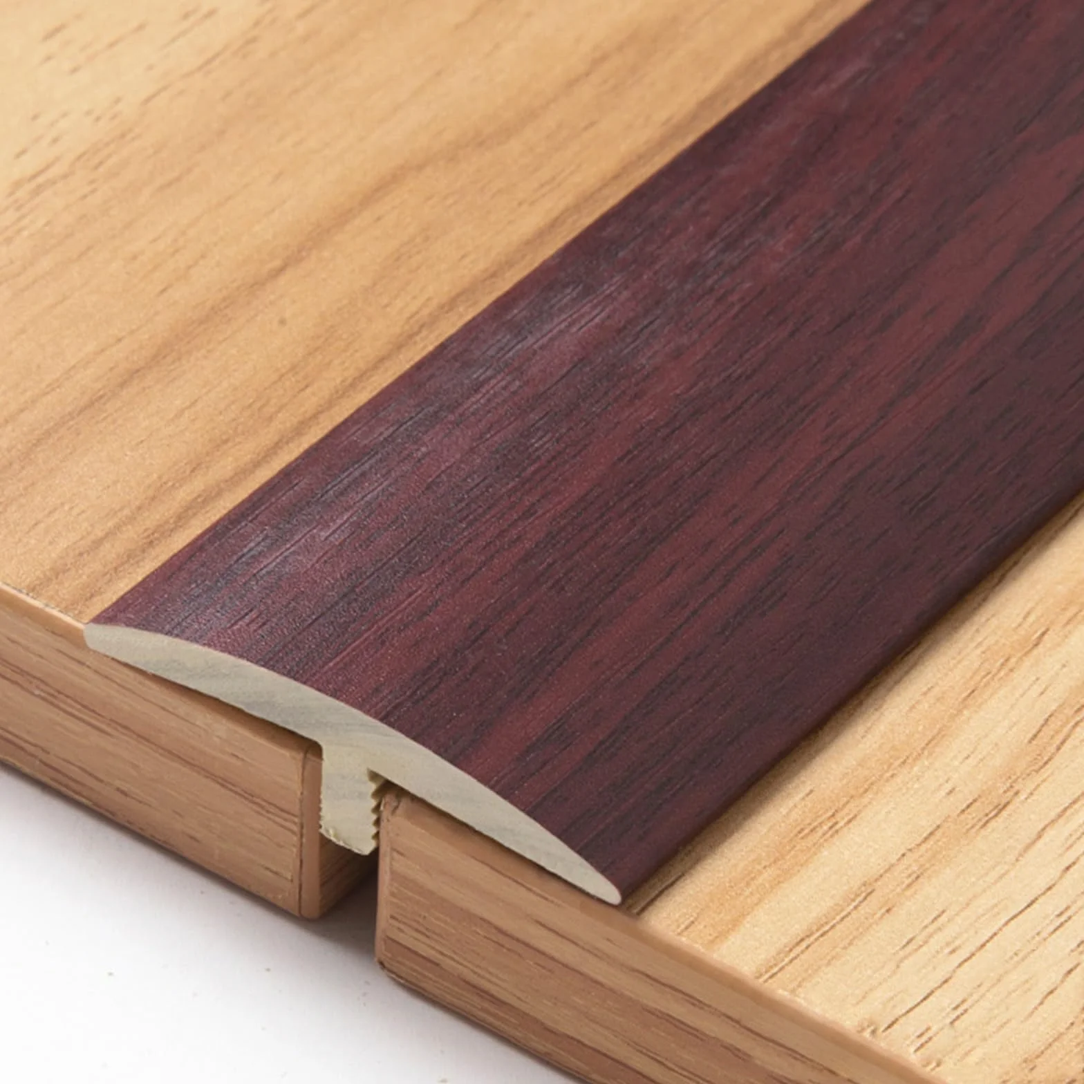 Listwa przejściowa do podłóg, Samoprzylepna listwa progowa T podłogowa przejściowa wielokolorowa 90x4x1,4cm(Dark Red)