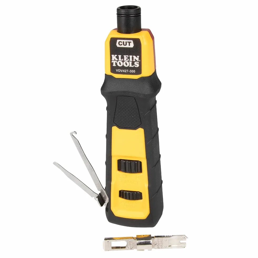 Klein Tools VDV427-300 Narzędzie do dziurkowania udarowego 66/110 MIM z gniazdem bagnetowym Twist-and-Lock