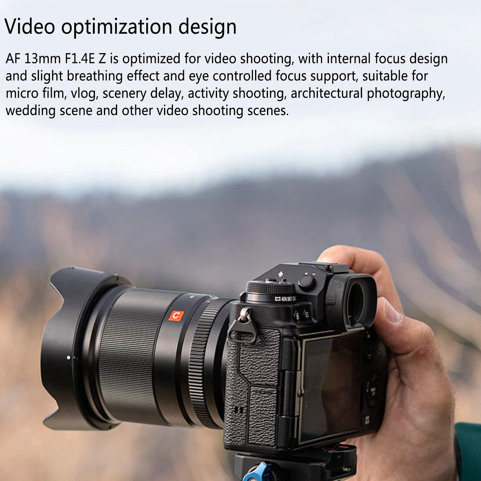 Obiektyw z Autofokusem, AF 13mm F1.4 Autofokus Szerokokątny Obiektyw o Stałej Ostrości do E Mocowanie ZV E10 A600 A6600 A6100 A6000 A7