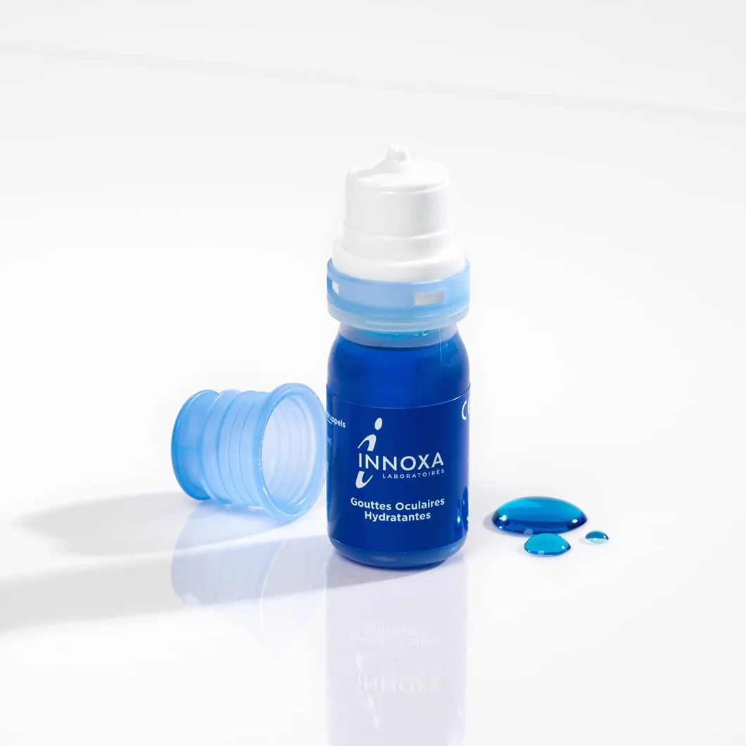 INNOXA Krople do oczu, przywracają biel zaczerwienionym oczom, nawilżają suche i zmęczone oczy, oryginalna sterylna formuła bez konserwantów, zestaw 2 x 10 ml