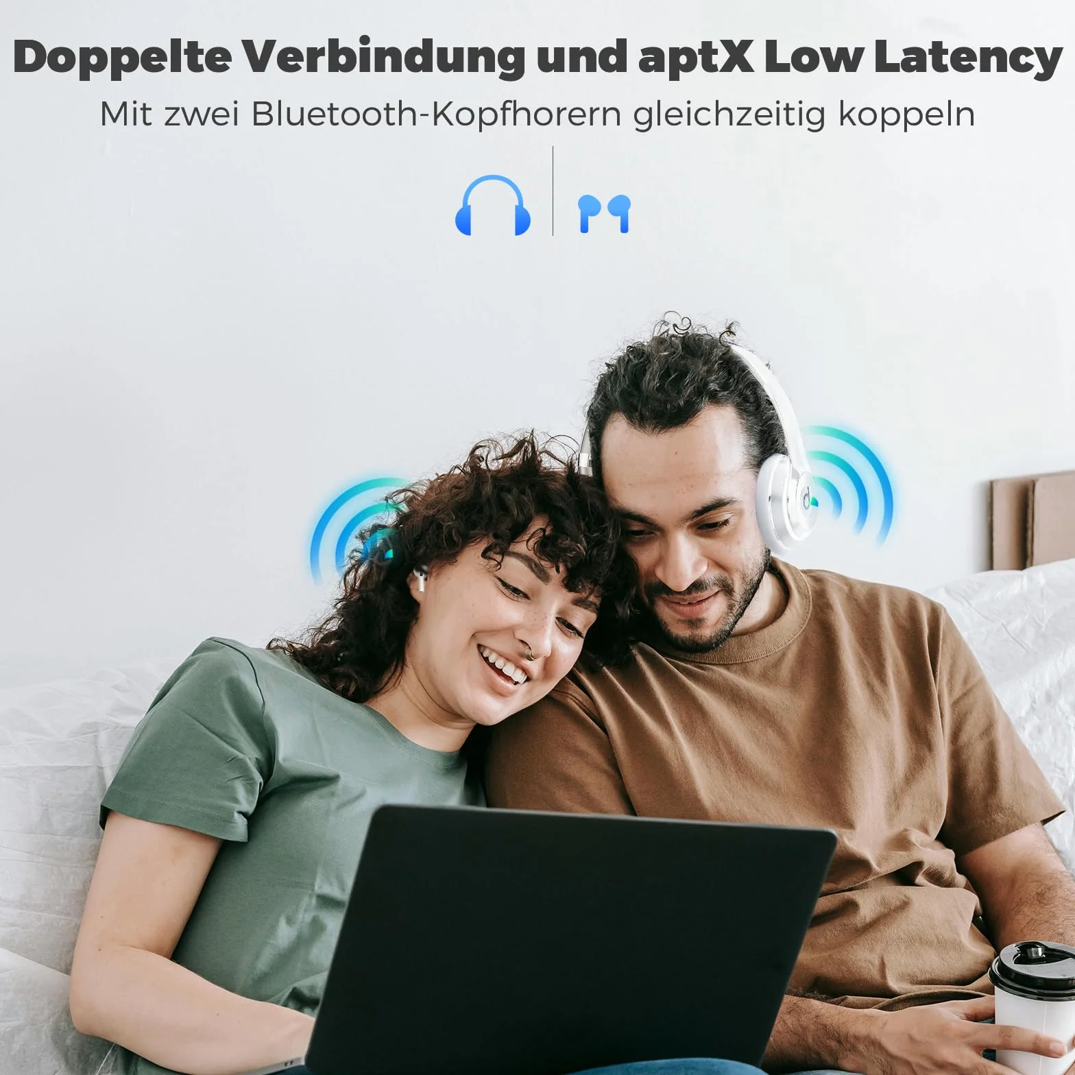 Adapter Bluetooth 5.3 2 w 1 Nadajnik Odbiornik AUX 3,5 mm do Telewizora Telefonu