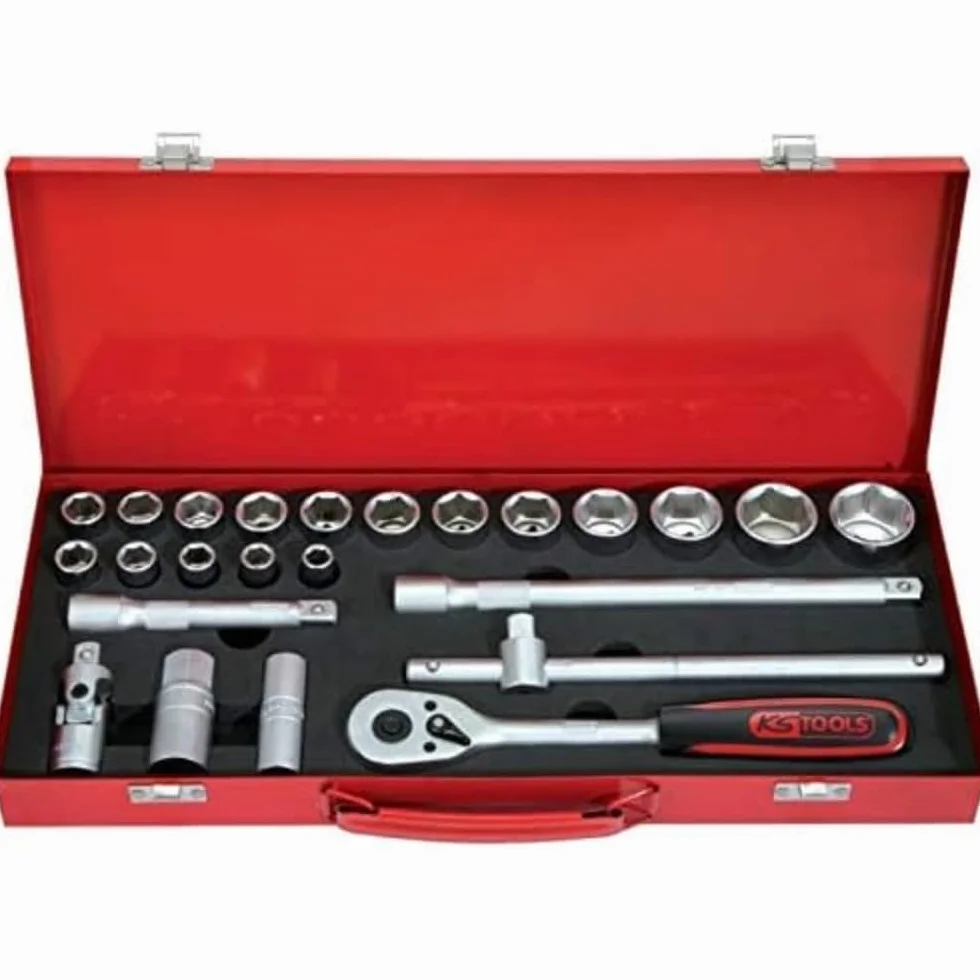 KS Tools 917.4024 Zestaw kluczy nasadowych, 24-szt 1/2", 6-kątna