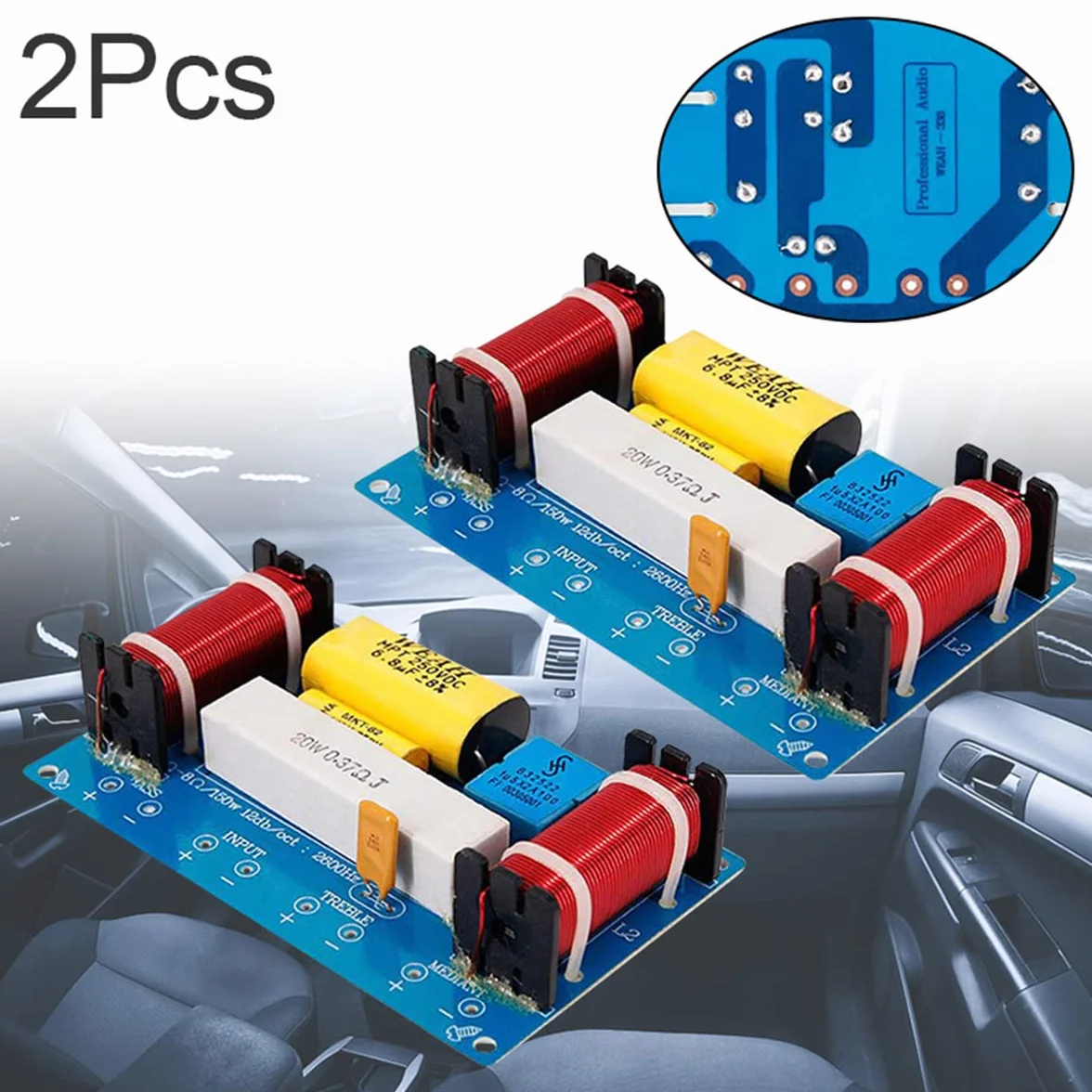 3-drożny filtr zwrotnicy głośnikowej crossover 2 sztuki