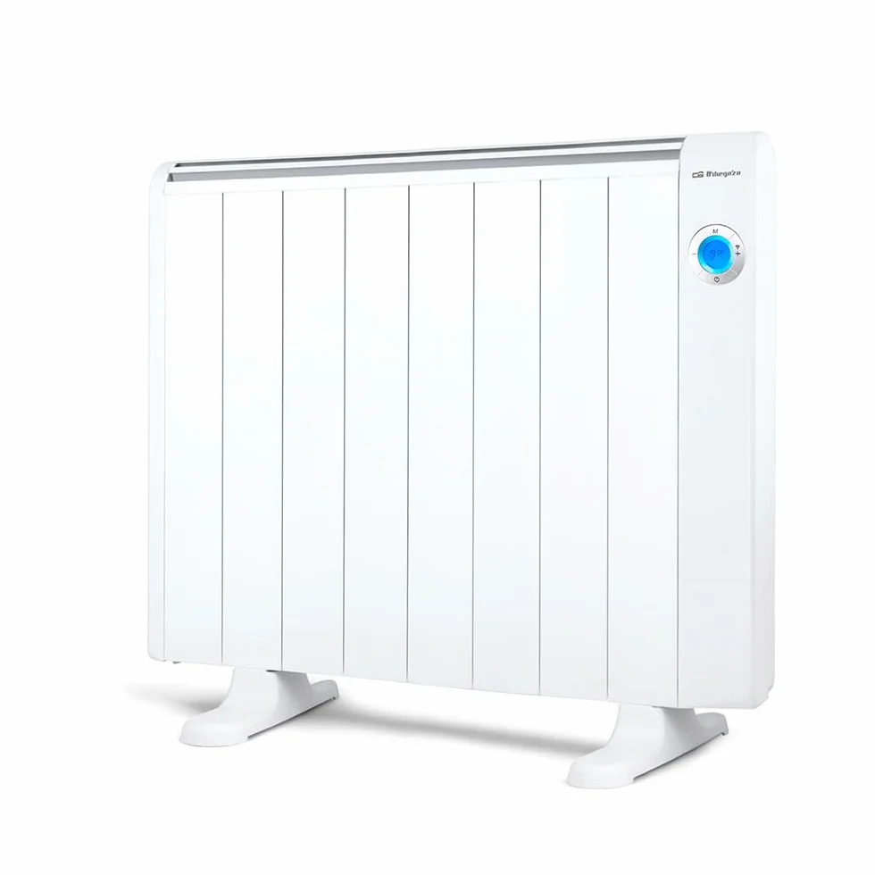 Orbegozo RRW 1500 - Bezprzewodowy emiter niskiego zużycia energii Wi-Fi, 1500 W, cyfrowy wyświetlacz LCD, programowalny, bezprzewodowe połączenie przez Orbegozo APP, 72.1 x 59 x 7.5 cm, Kolor Biały