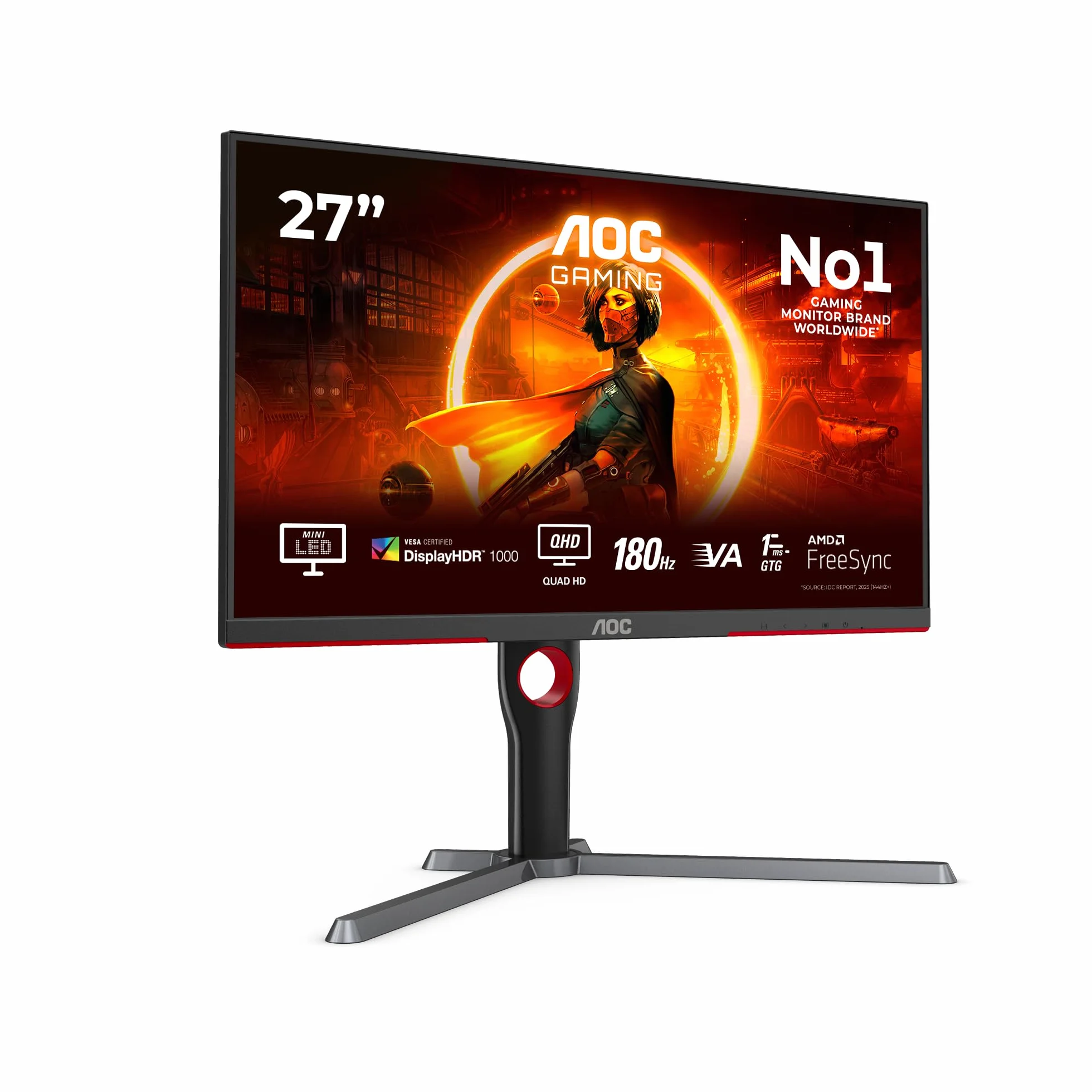 Aoc Gaming Q27G3Xmn Q27G3XMN/BK Monitor, Czarny, 27 Cali
