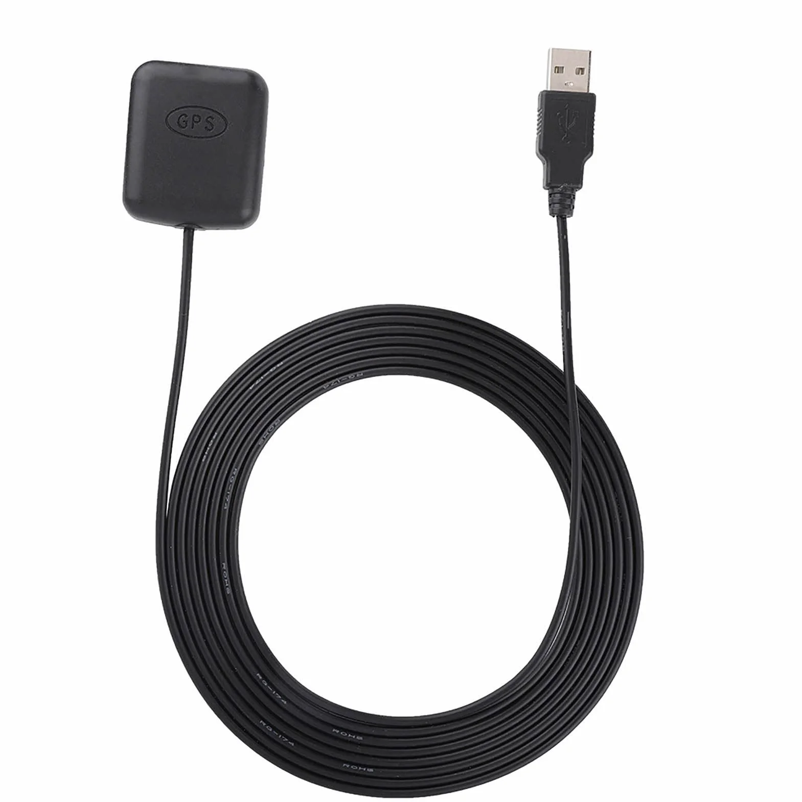 Antena Odbiornika GPS USB Wodoodporna Aktywna Nawigacja GPS 3m Kabel RG174 Adapter GPS GLONASS