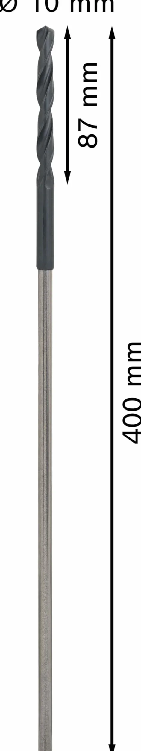 Bosch 1x Wiertło instalacyjne PRO Wood HSS (do Twarde drewno, Warstwy metalowe, Ø 10,00 mm, Professional Akcesoria Wiertarki/Wkrętarki, Wiertło do młota)