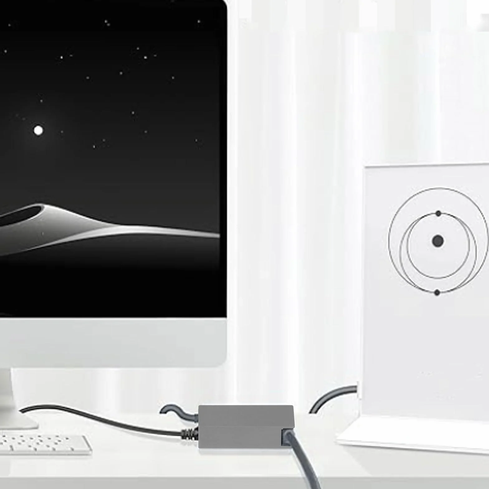 Adapter Ethernet do Internetu Satelitarnego V2, Adapter Kabla Dishy do RJ45 Podłącz Wtryskiwacz PoE, Praca z Zestawem Internetowym Dishy V2