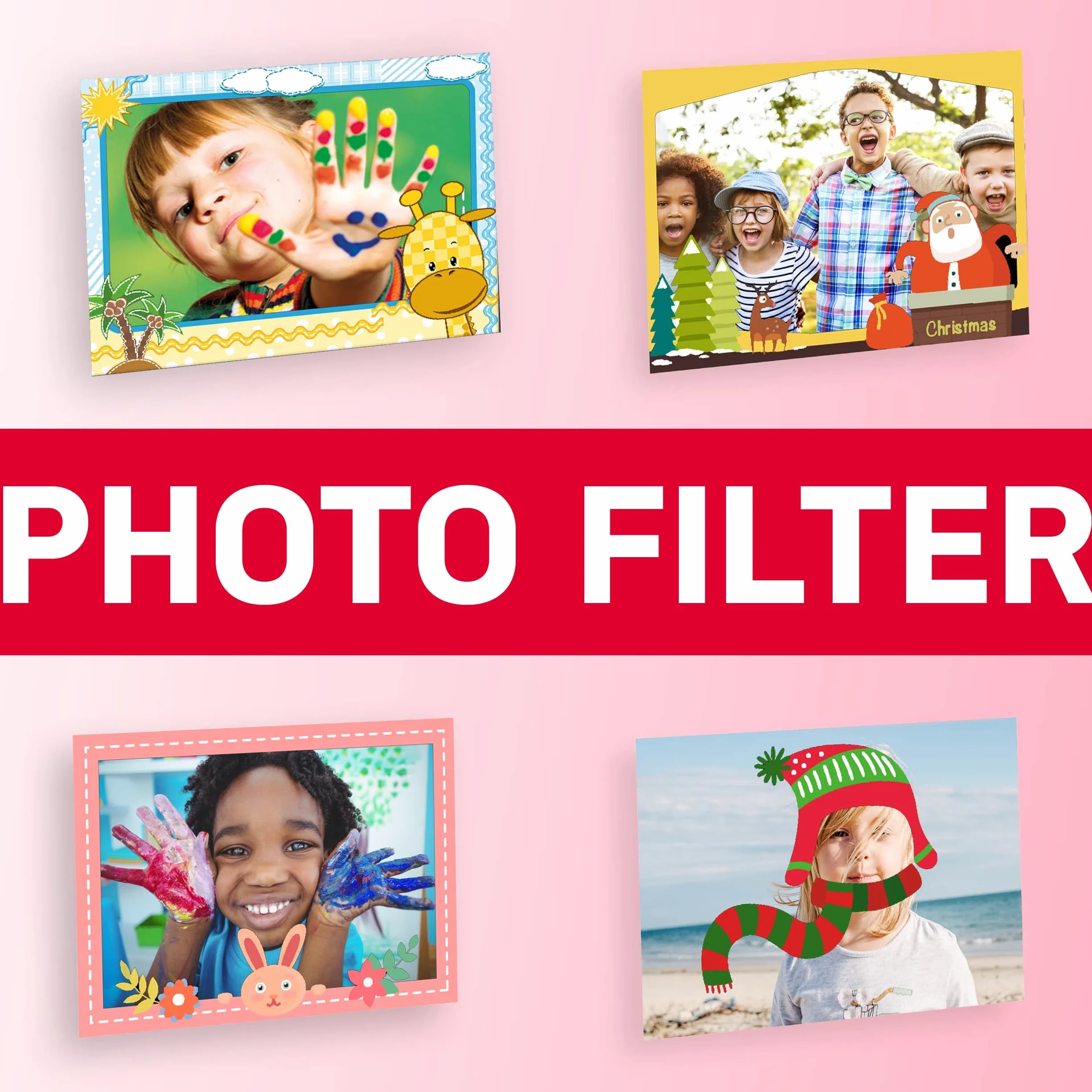 AGFA Photo Realikids Instant Cam ATP3WH Aparat Natychmiastowy dla Dzieci 2,4 Cala LCD Różowy