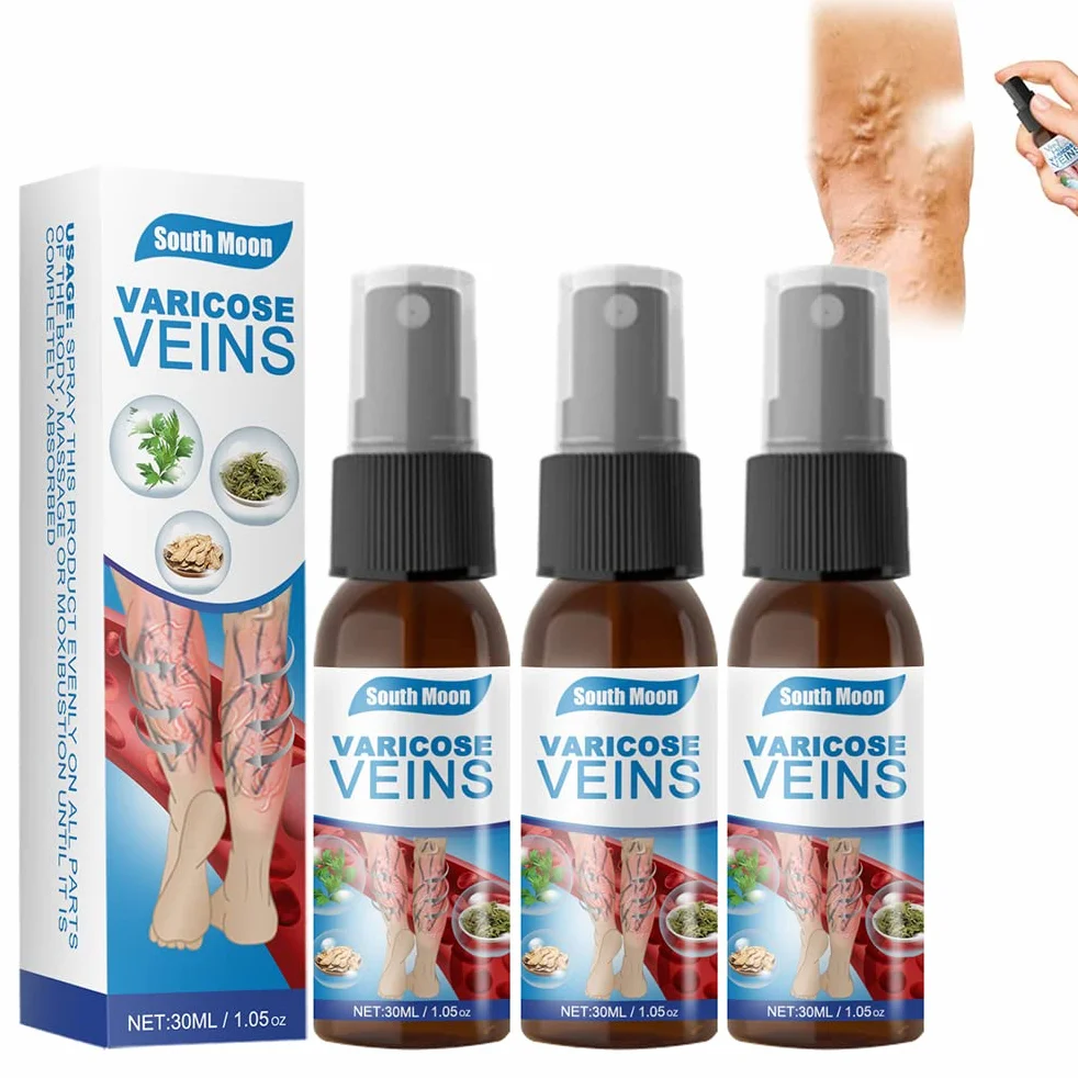 Veinhealing Veins Treatment Spray, 3 szt. Spray do żylaków Veinhealing, naturalny spray ziołowy dla żylaków, 30 ml