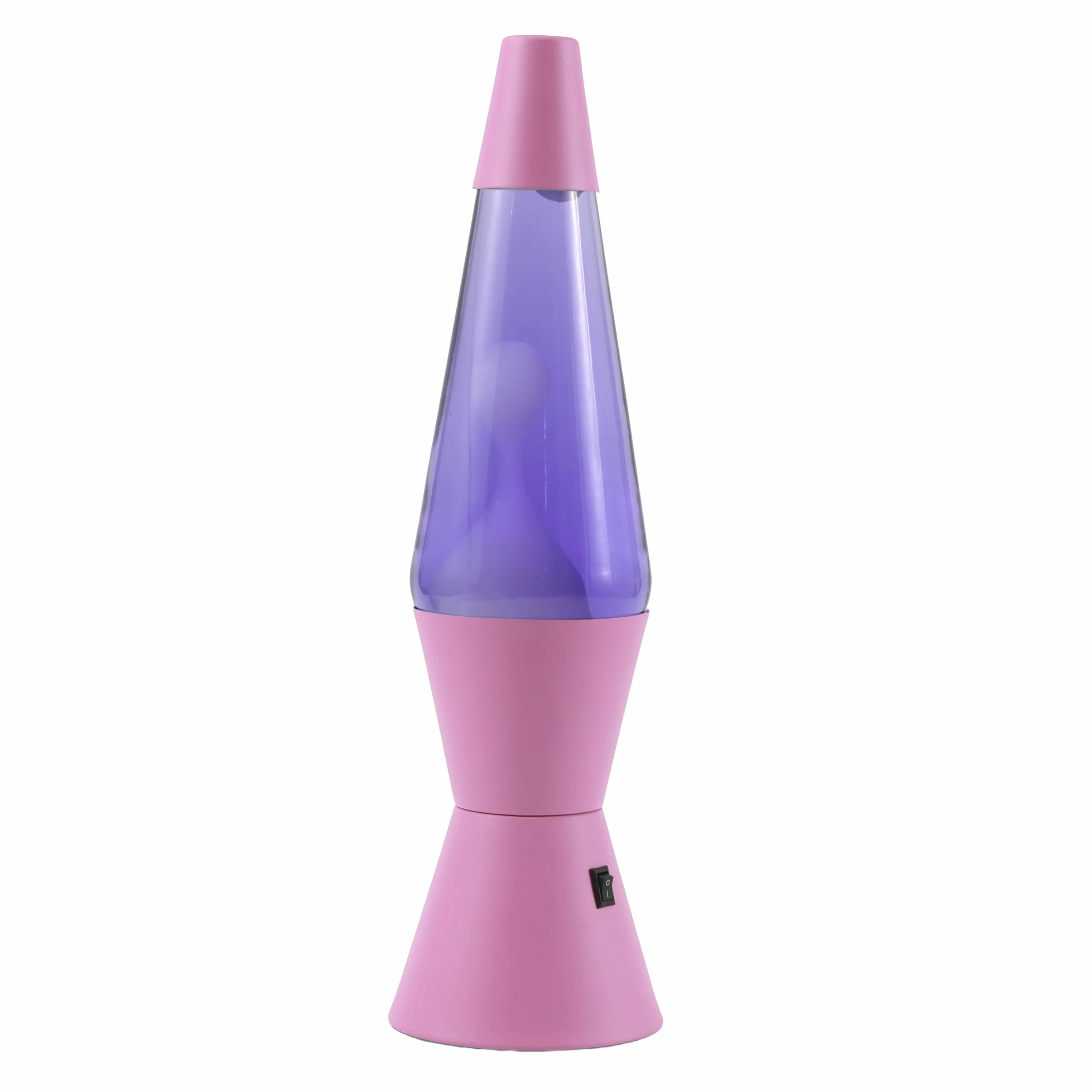 I-TOTAL® - Lampa lawowa LED – nowoczesny design z efektem bąbelków, niskie zużycie energii, wbudowane światło LED, 37 cm (fioletowa podstawa, fioletowy płyn, biały wosk)