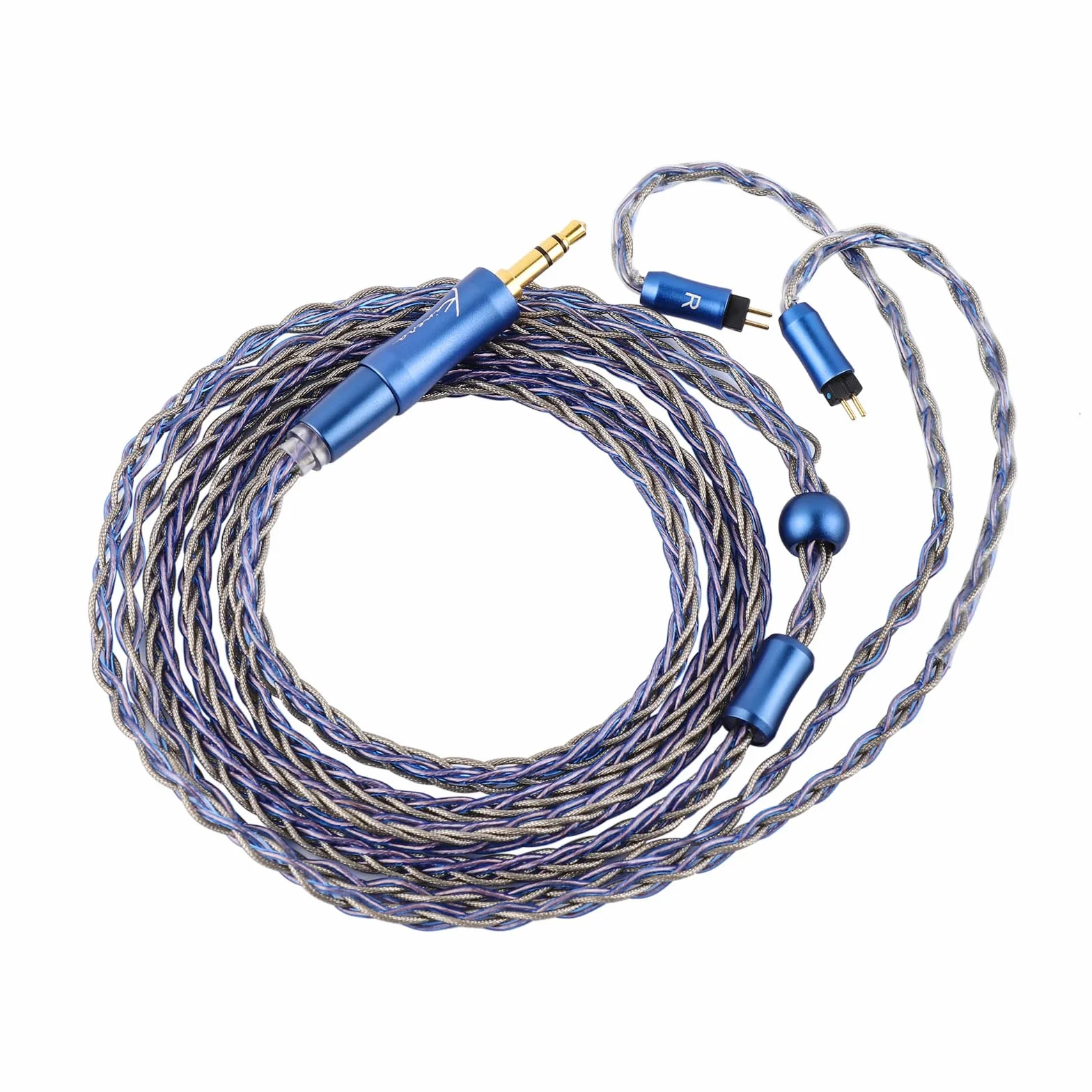 Kinera Ace 2.0 Modułowy kabel słuchawkowy 8 żył miedzianego ze stopu srebrnej folii 2,5mm/3,5mm/4,4mm 0,78 2 pin