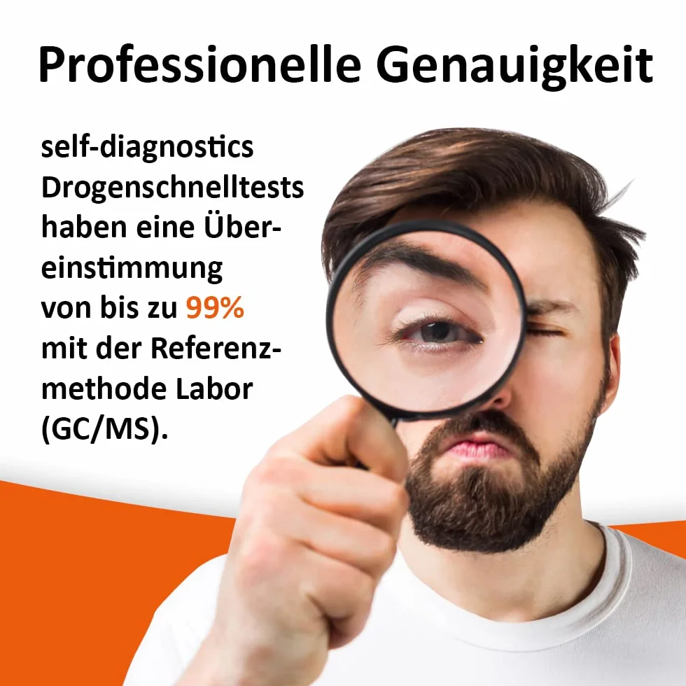 self-diagnostics Test narkotykowy Fentanyl | 5 pasków testowych do moczu | Szybki test do wykrywania obecności fentanylu w próbkach moczu | Test domowy z progiem czułości 10 ng/mL