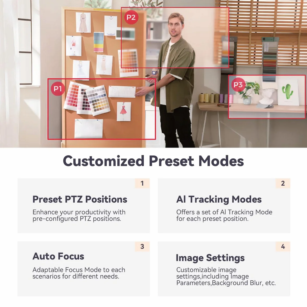 OBSBOT Tiny 2 Lite kamera internetowa PTZ 4K 1080P HDR AI śledząca mikros redukcją szumów statyw