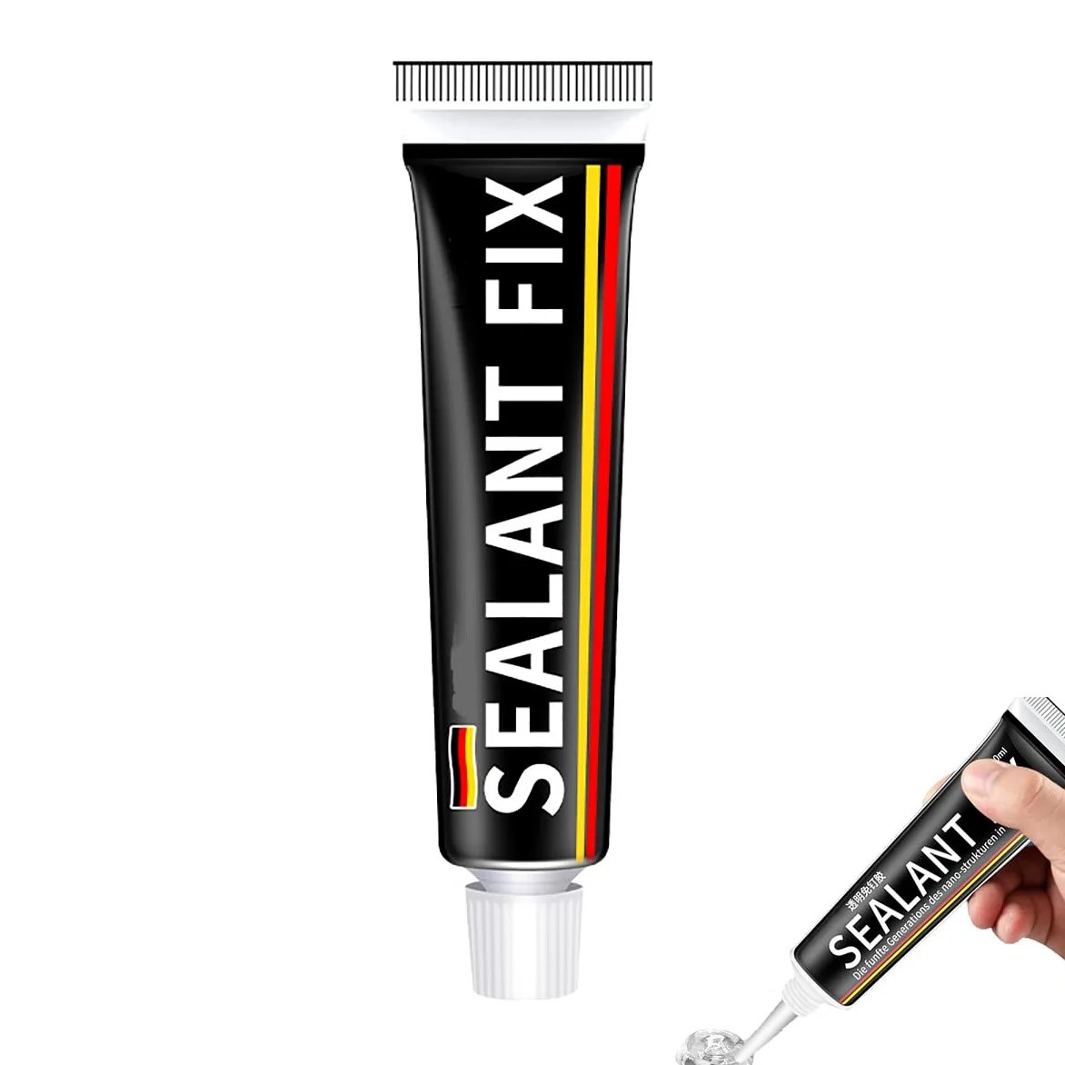 Przezroczysty wodoodporny klej bez paznokci, super mocny, przezroczysty, uniwersalny klej, 100 g, koniec z klejem do paznokci, wodoodporny klej do drewna, cegły, ceramiki, metalu itp. (biały)
