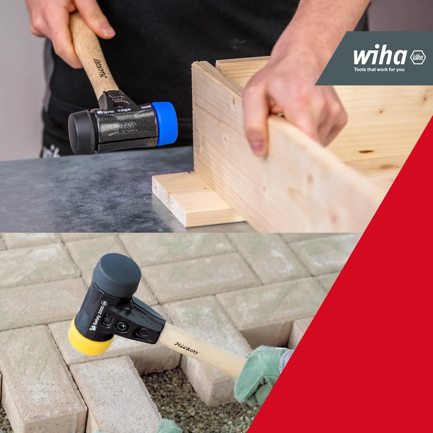 Wiha 44008 seria 832 B8 bezpieczny zestaw młotków miękkich