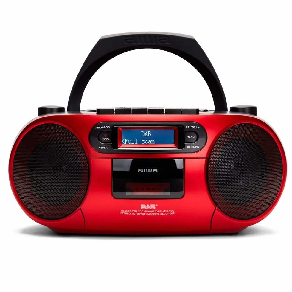 BOOMBOX RADIOODTWARZACZ DAB+, CD/MP3, USB, BT, AUX IN - AIWA BBTC-660DAB/RD