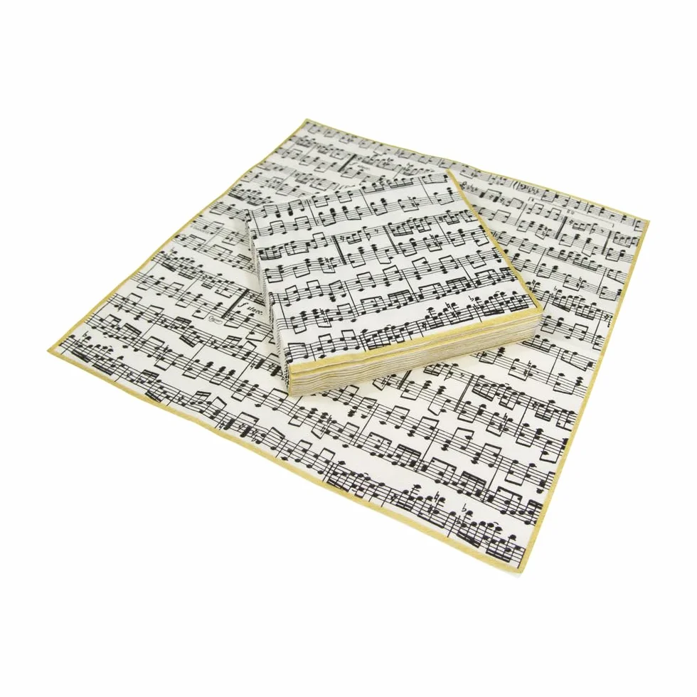 Caspari Musica papierowe serwetki obiadowe, 20 sztuk