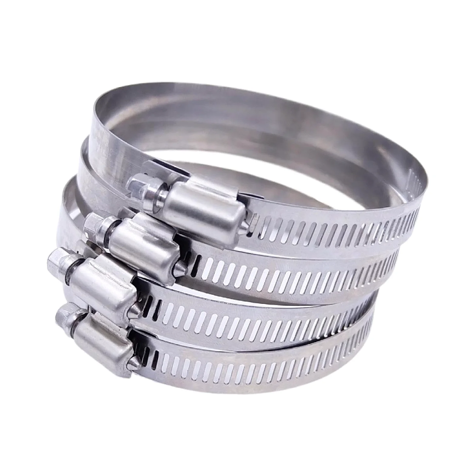 Stalowe zaciski do węży z napędem ślimakowym, 5/10 sztuk regulowane opaski do węża ze stali nierdzewnej 6mm-600mm(213-235mm X 5pcs)