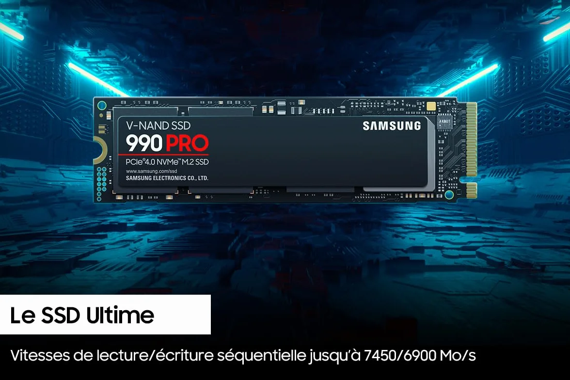 Samsung 990 Pro MZ-V9P1T0BW Dysk Ssd, Czarny, 1 TB