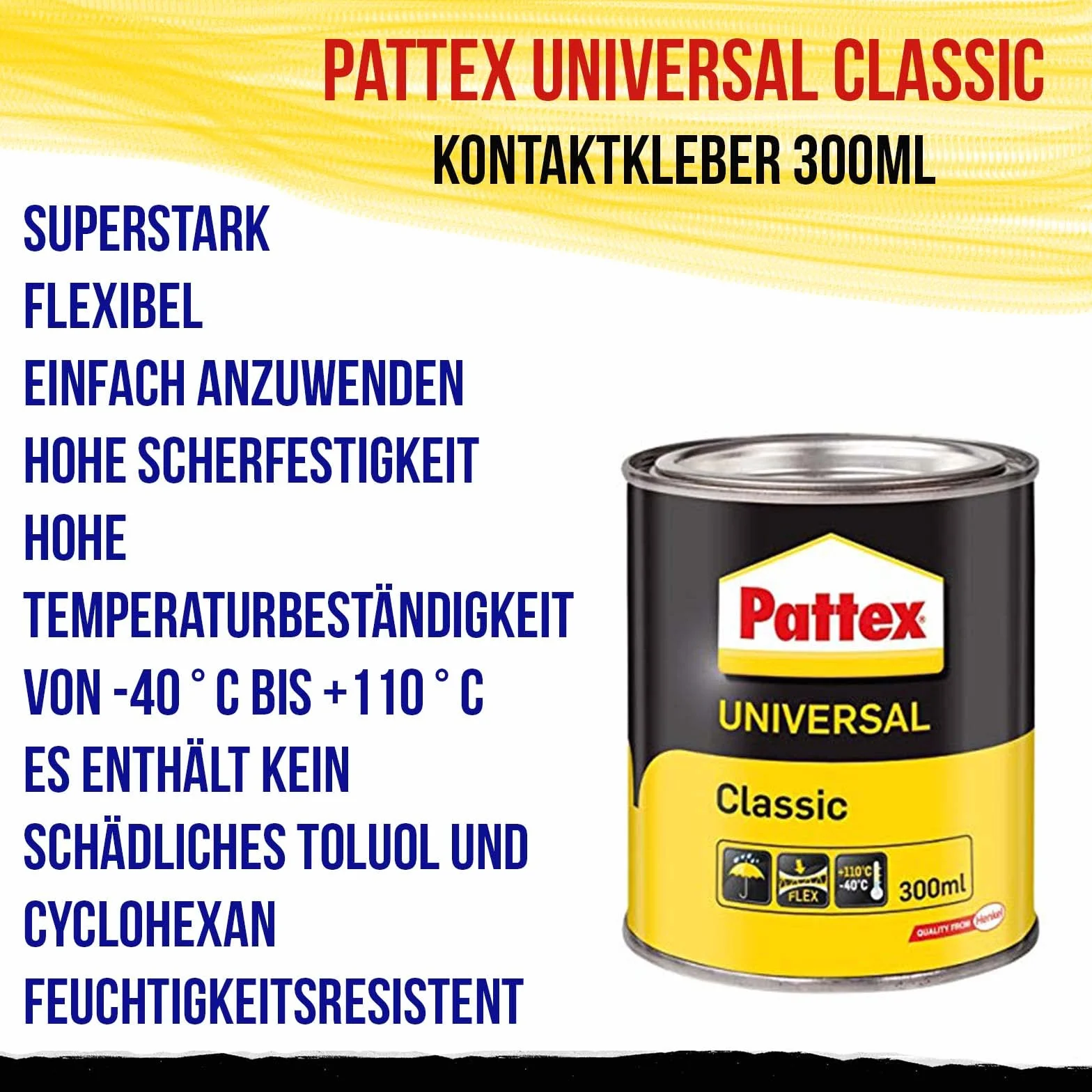 Pattex Uniwersalny klasyczny klej do kontaktów 300 ml