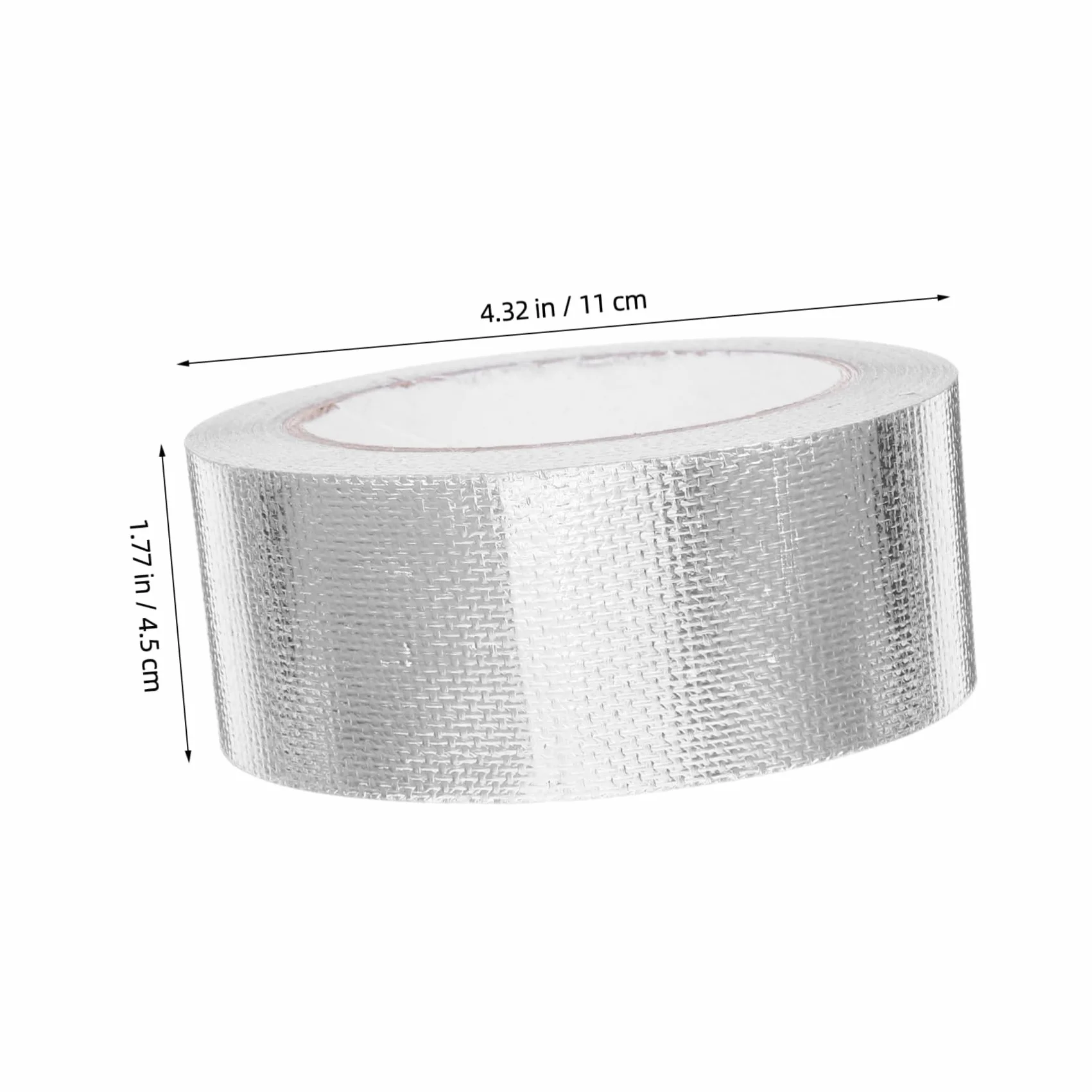 PRETYZOOM 1 Rolka Wytrzymałej Aluminiowej Taśmy Izolacyjnej Z Włókna Szklanego, Termoizolacyjna Taśma Wysokotemperaturowa, Ognioodporna Taśma Izolacyjna Do Kanałów Wentylacyjnych I Napraw