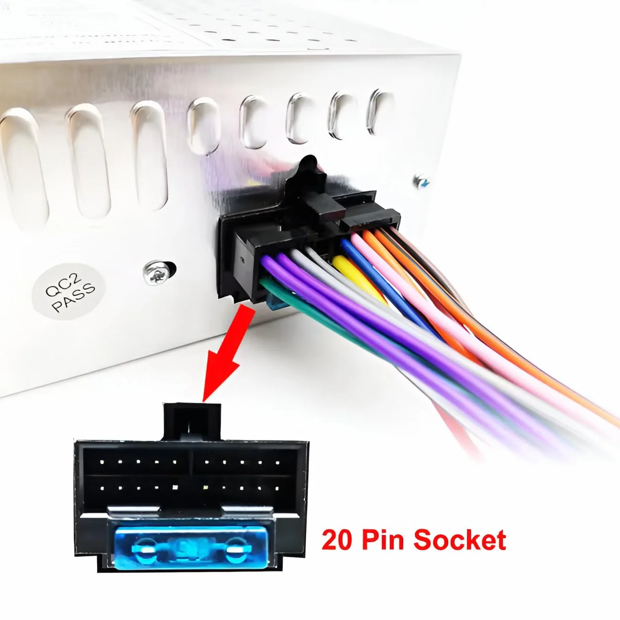 Sound-way - 20-pinowy kabel adaptera ISO do radia Android Car Stereo ISO standardowe gniazdo - C-AND02