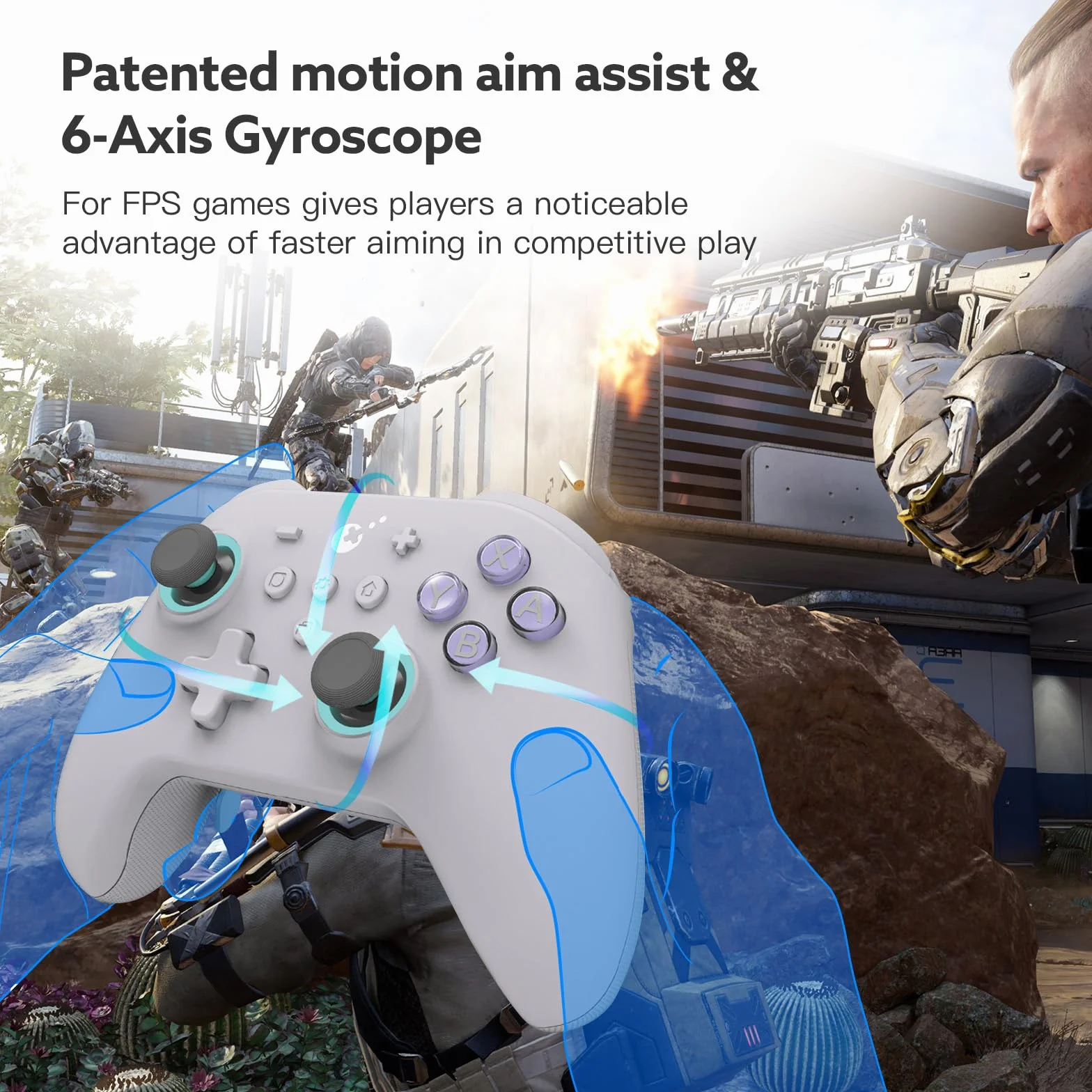 GULIkit KK3 MAX kontroler Bluetooth RGB światło magnetyczny silnik wibracyjny joysticki Hall wyzwalacz 1000 Hz 4 przyciski PC Switch Steam Android iOS MacOS