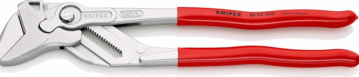 KNIPEX Szczypce-klucz szczypce i klucz w jednym narzędziu chromowany z tworzywa sztucznego, powlekane 300 mm, 86 03 300
