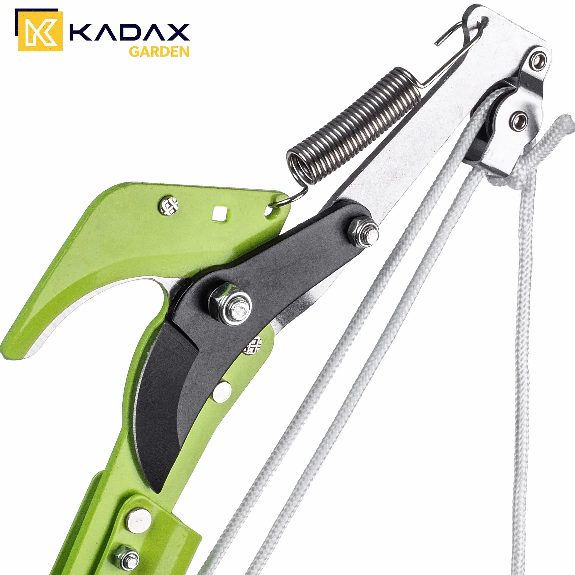KADAX Teleskopowa piła do gałęzi 2 w 1 z sekatorem 142 - 287 cm, zintegrowane cięcie piłą i nożycami, aluminiowy wysięgnik, bezpieczna praca na wysokości