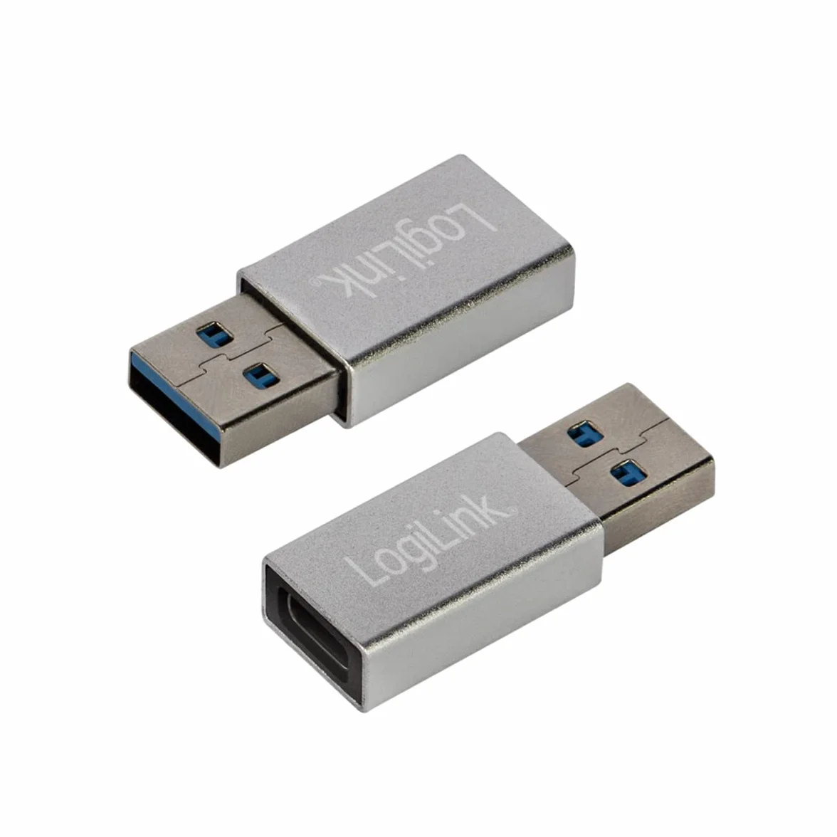 LogiLink USB 3.2 Gen1 adapter USB-A na USB-C srebrny