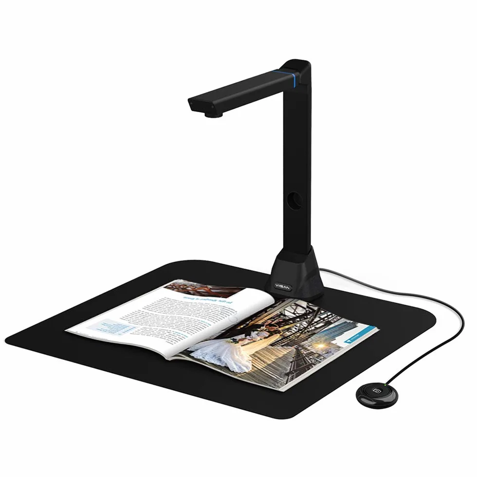 VIISAN VK16 przenośna kamera do dokumentów, 16 MP High Definition, skaner A3, skaner książek/skaner dokumentów dla nauczycieli, profesjonalny skaner z wielojęzycznym OCR, SDK i Twain